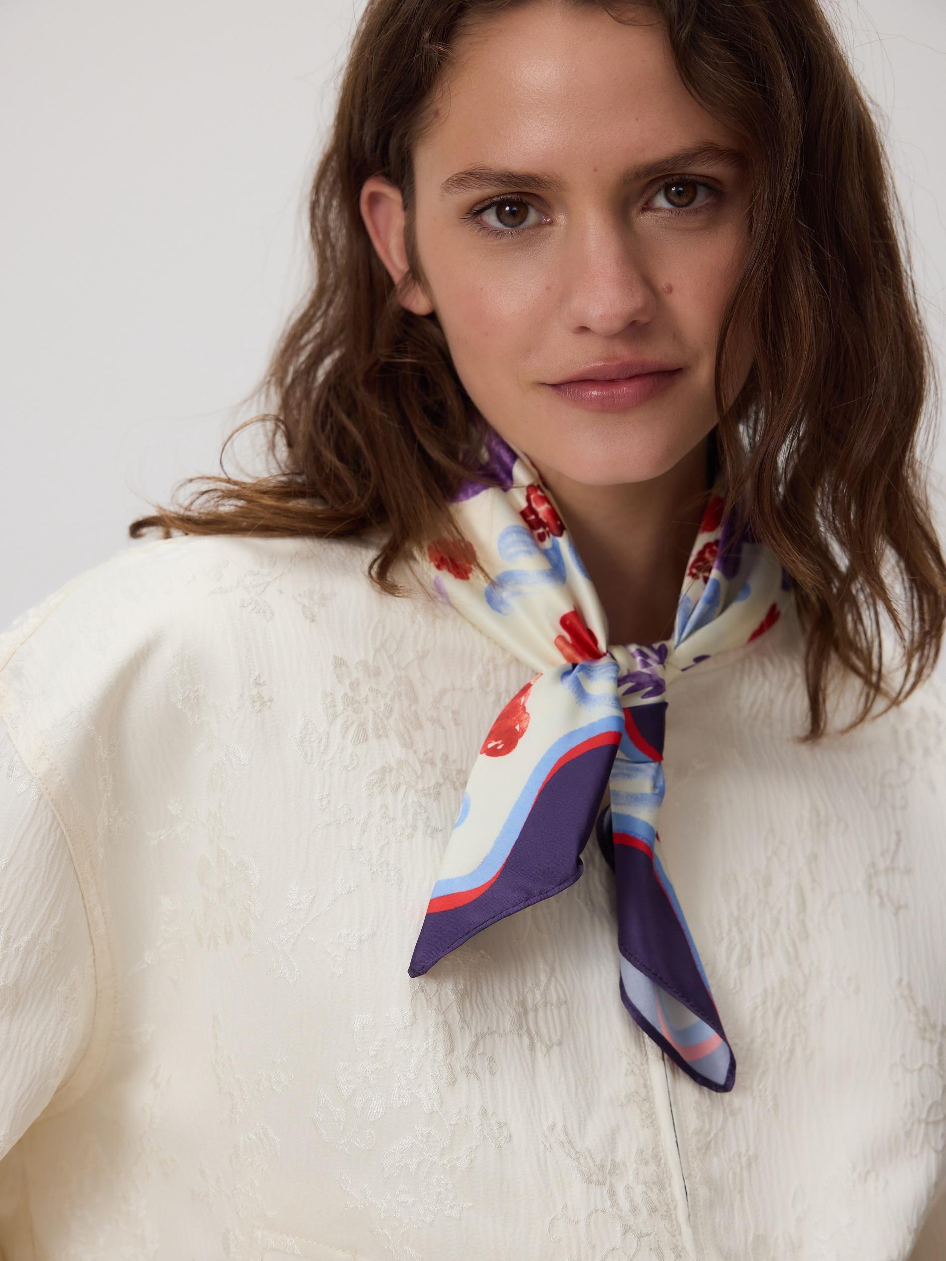 Multicolour Scarf With Original Design, Multicolor, large image number 0