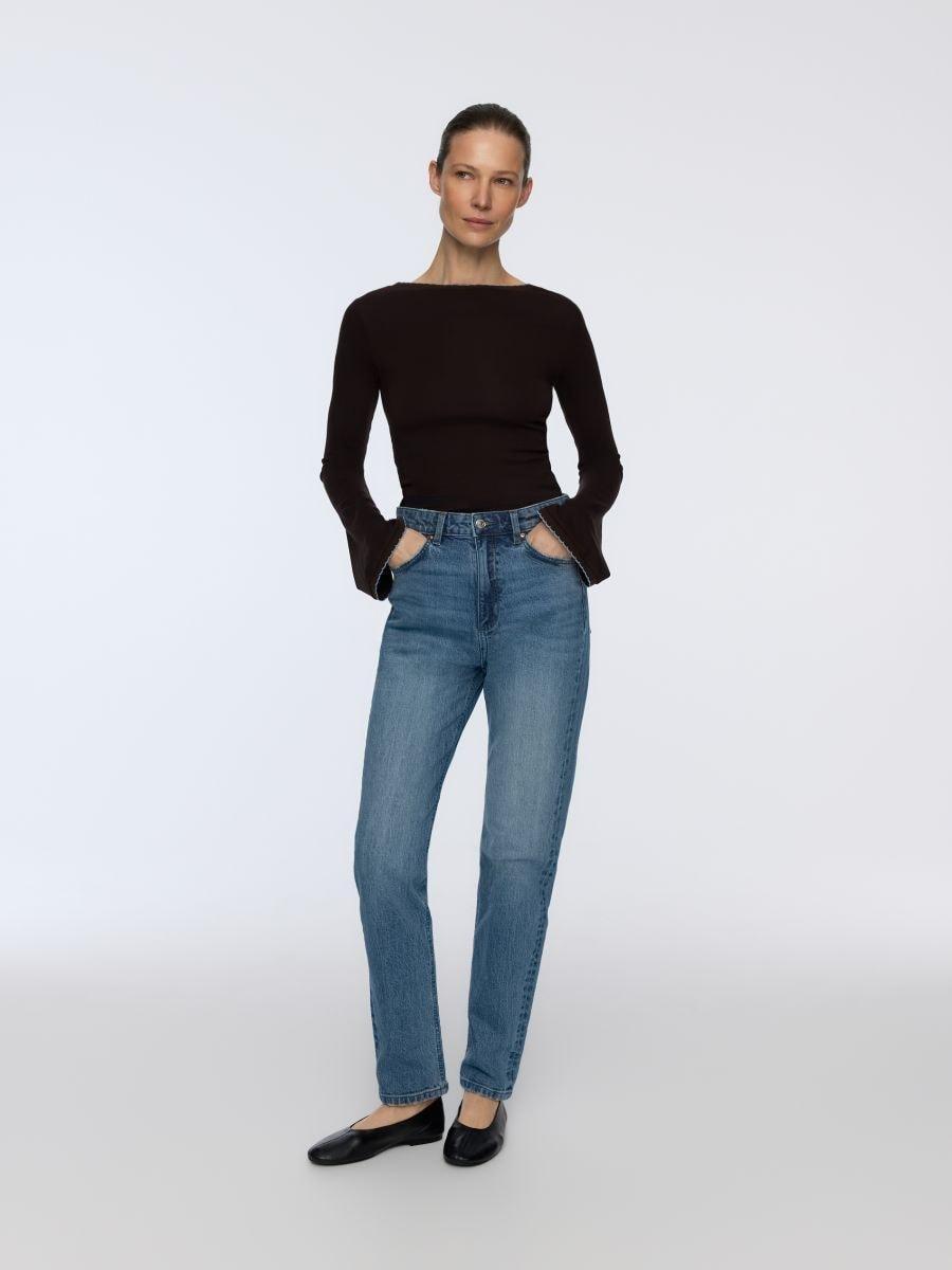 Brown Modal Rich Long Sleeve T-Shirt, Brown, large image number 0