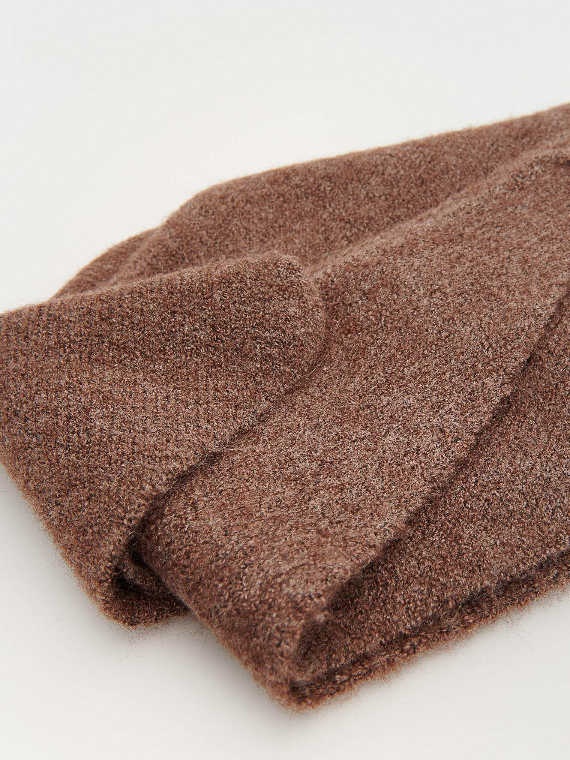 شال جيرسي معاد تدويره بني, , large image number 1