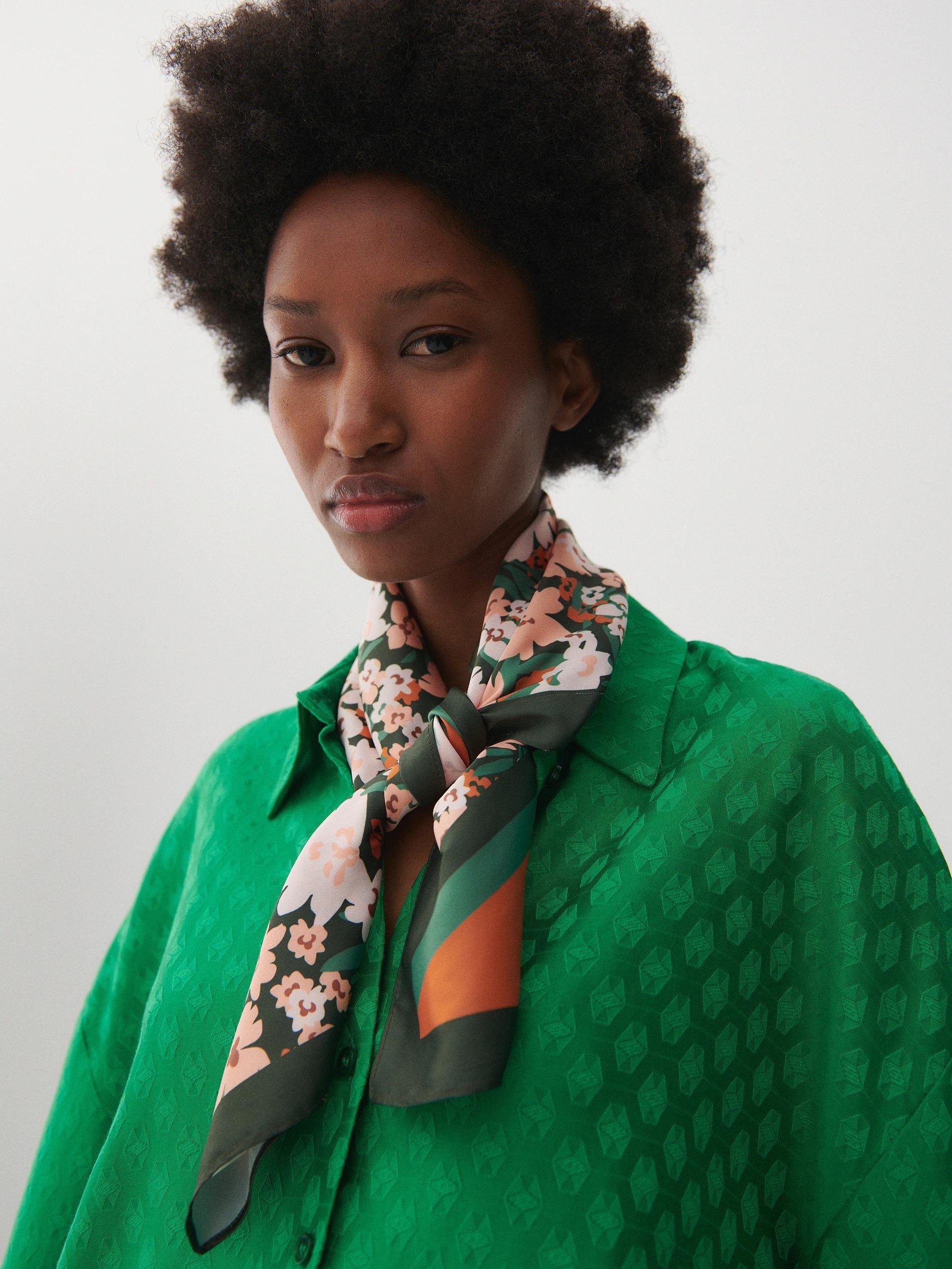 Multicolor Patterned Shawl, Women, , large image number 1