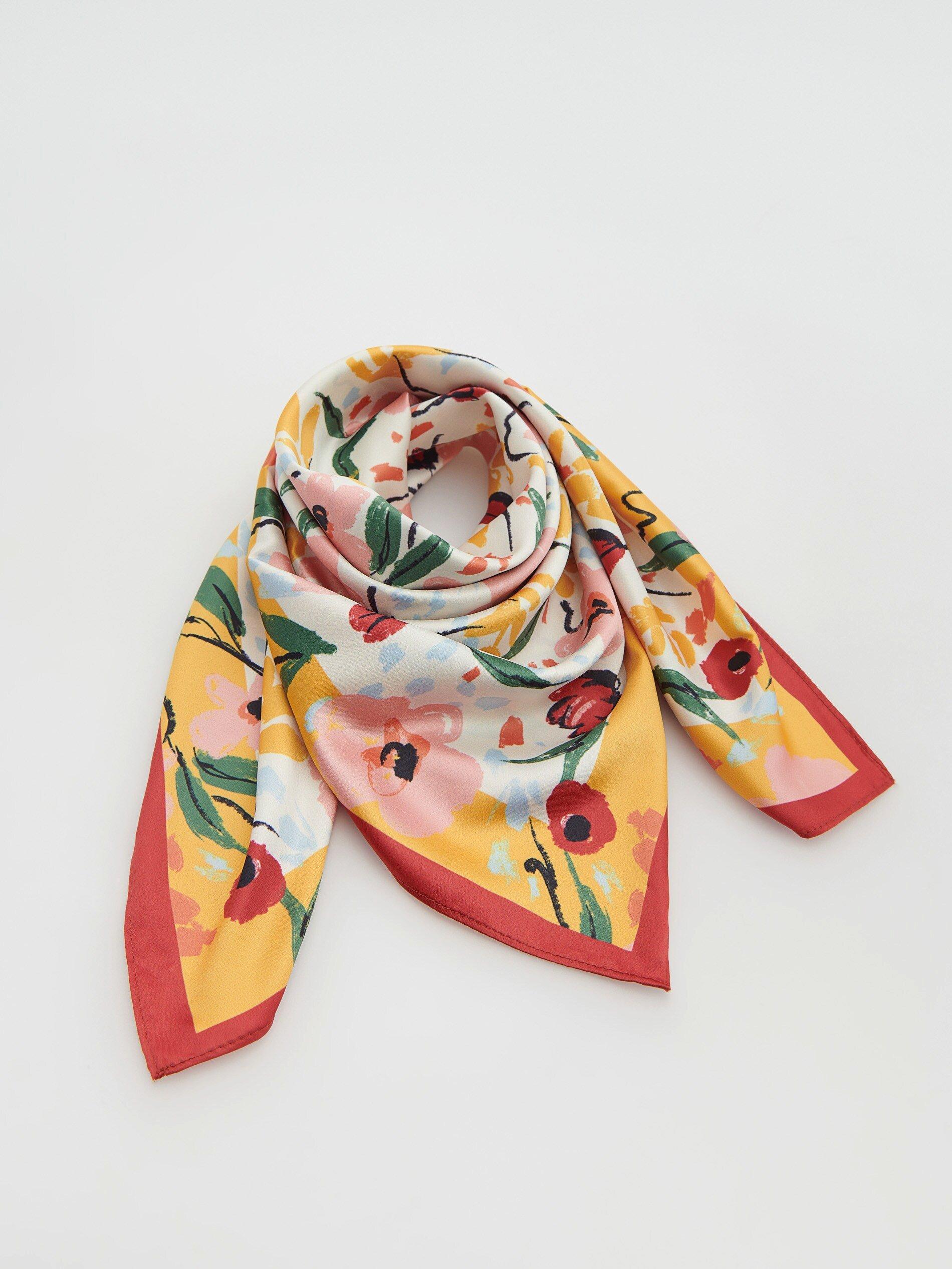 Multicolor Patterned Scarf With Recycled Material, Women, , large image number 2