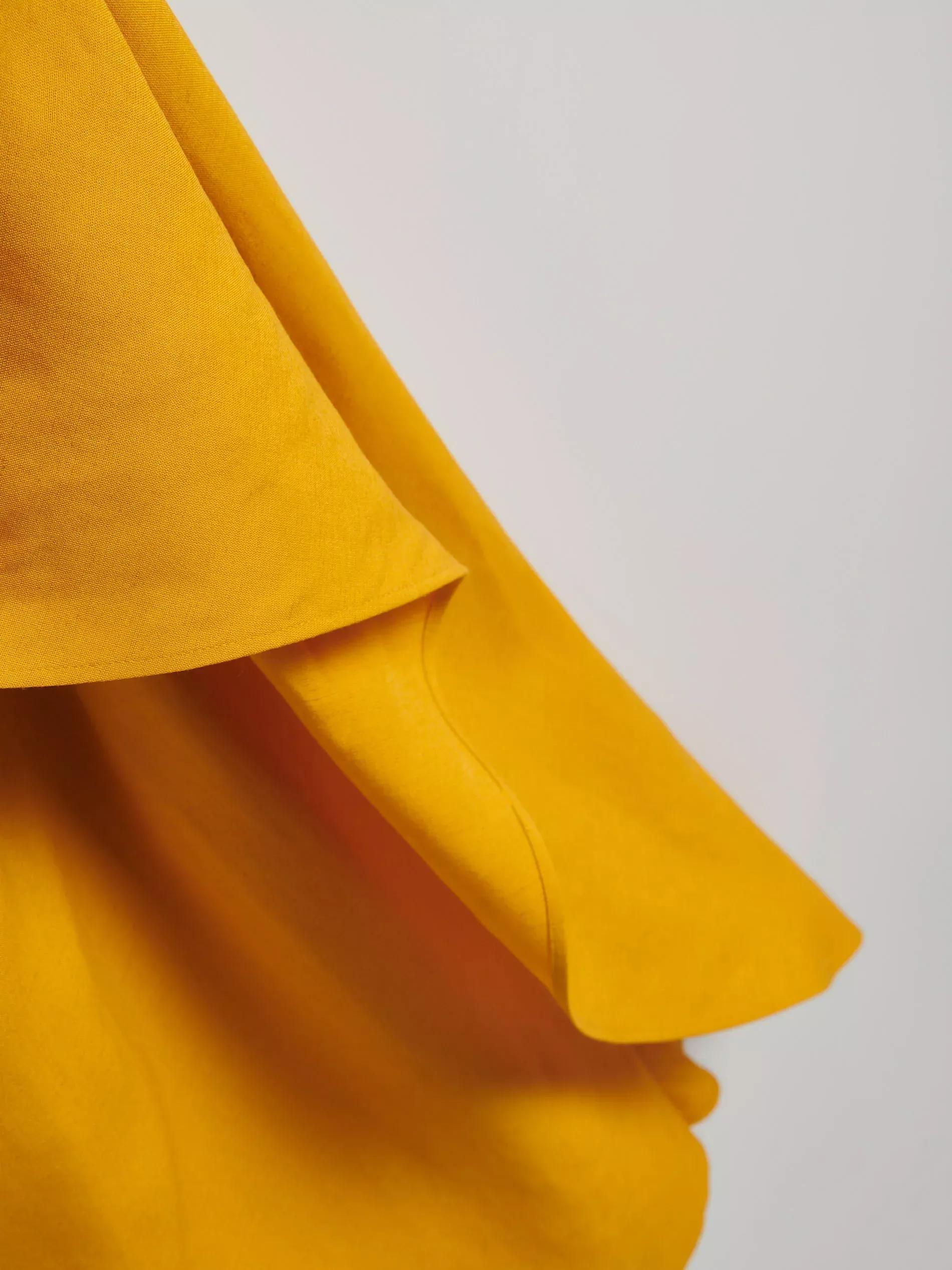 Yellow Dress With Decorative Tie Detail, Yellow, medium