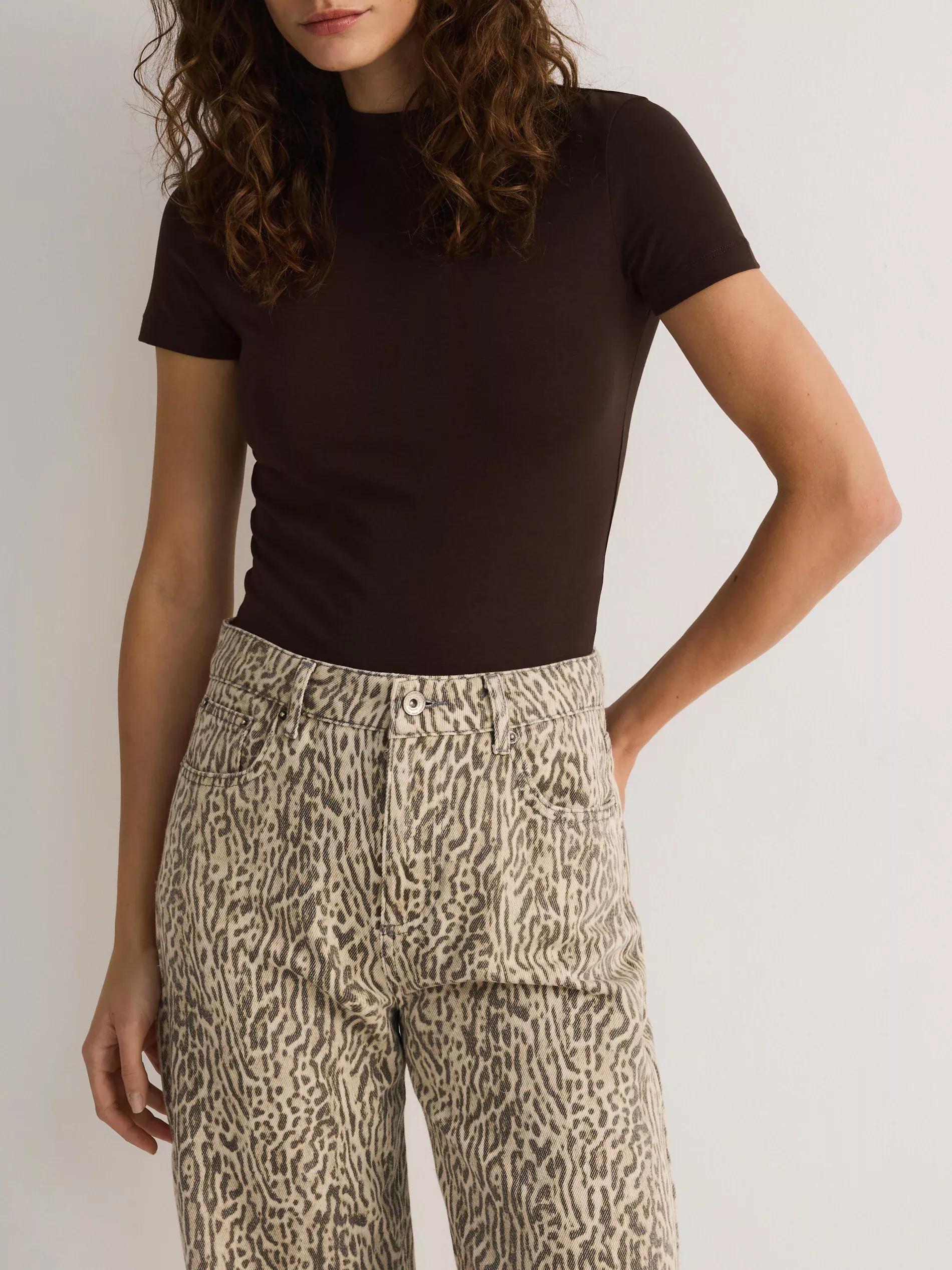 Brown Regular Fit T-Shirt, Brown, large image number 4