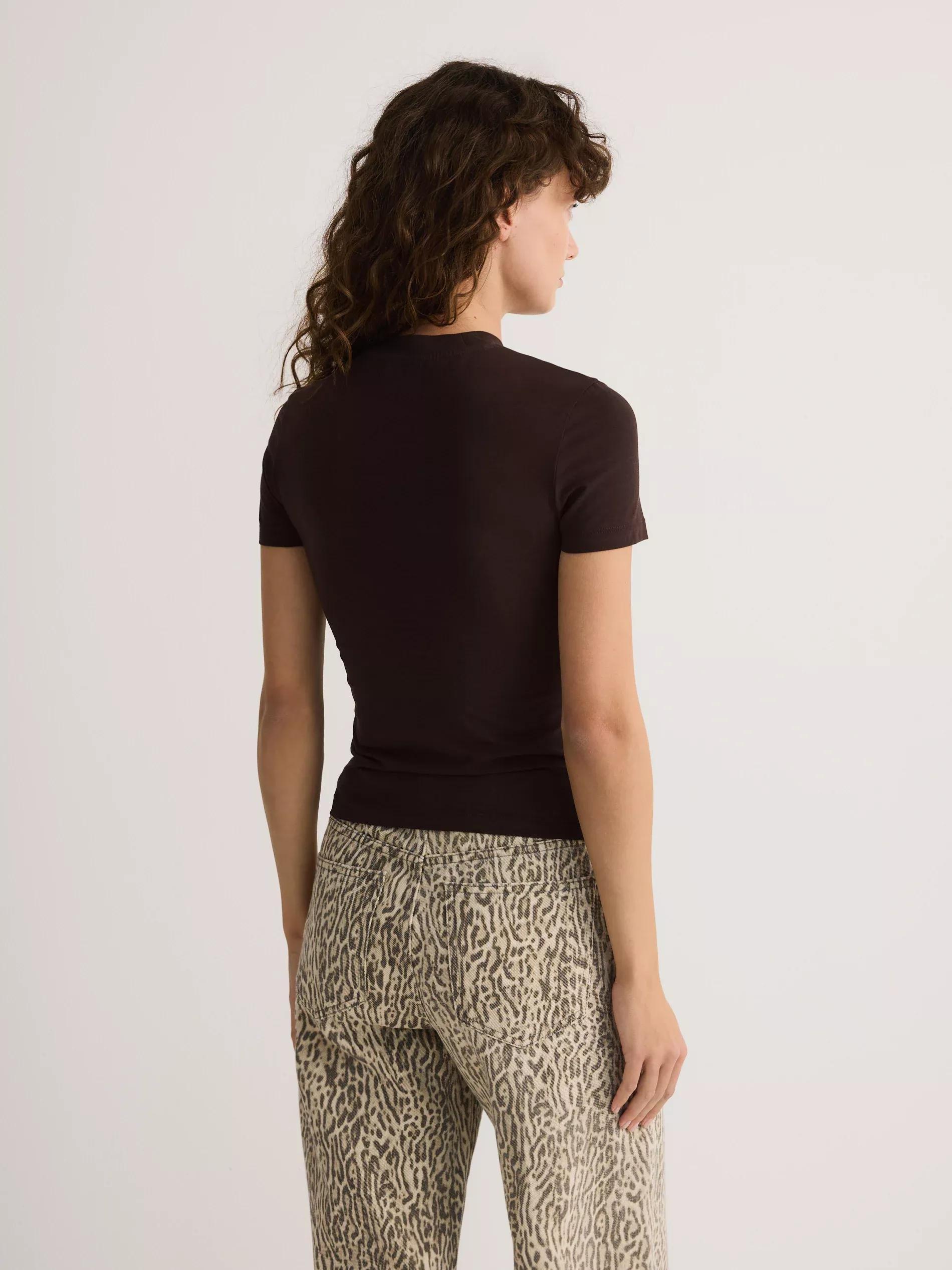 Brown Regular Fit T-Shirt, Brown, large image number 5