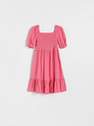 Reserved - Pink Viscose Rich Dress, Kids Girls
