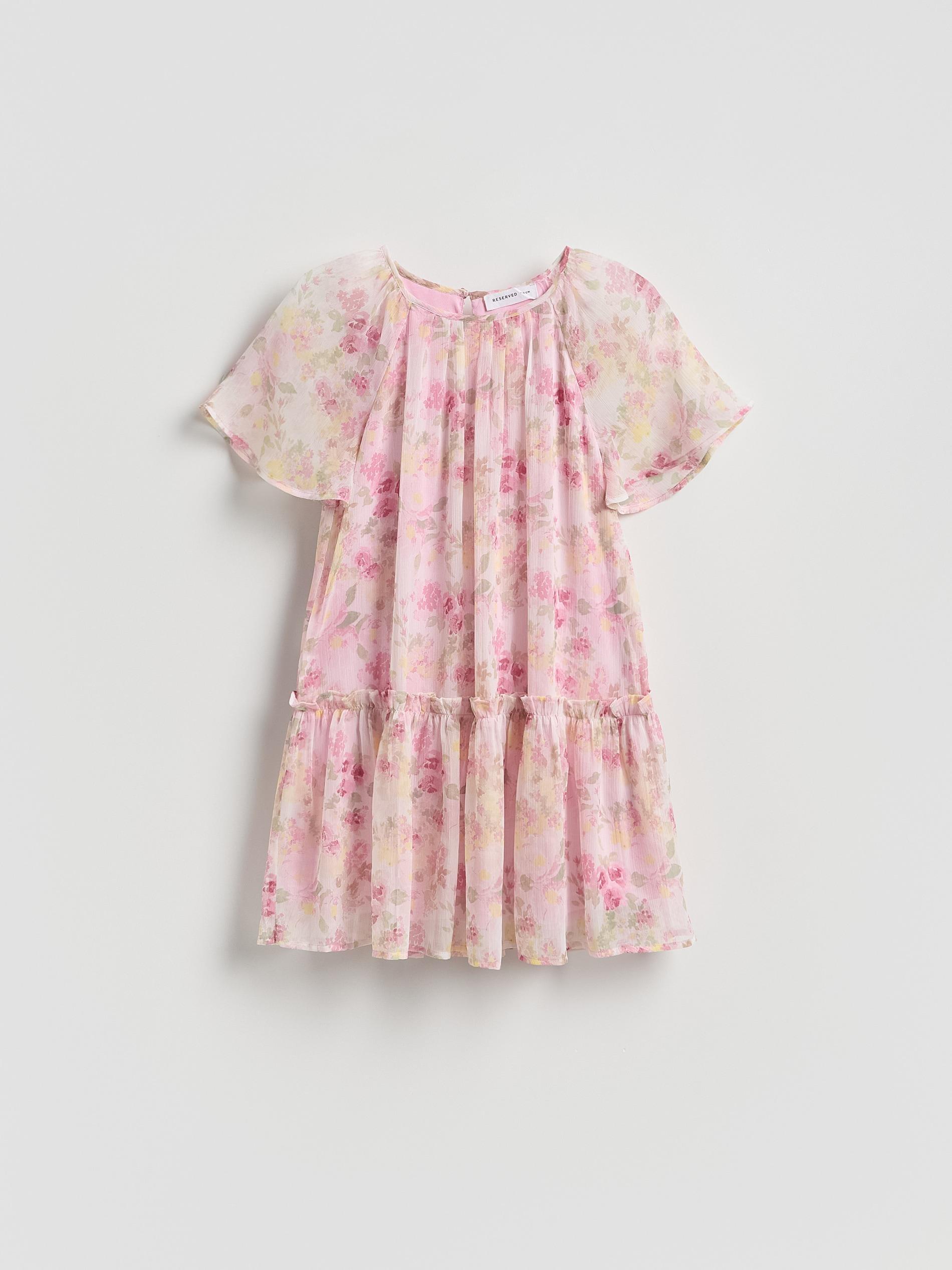 Pink Floral Dress, 7401_03P, large image number 0
