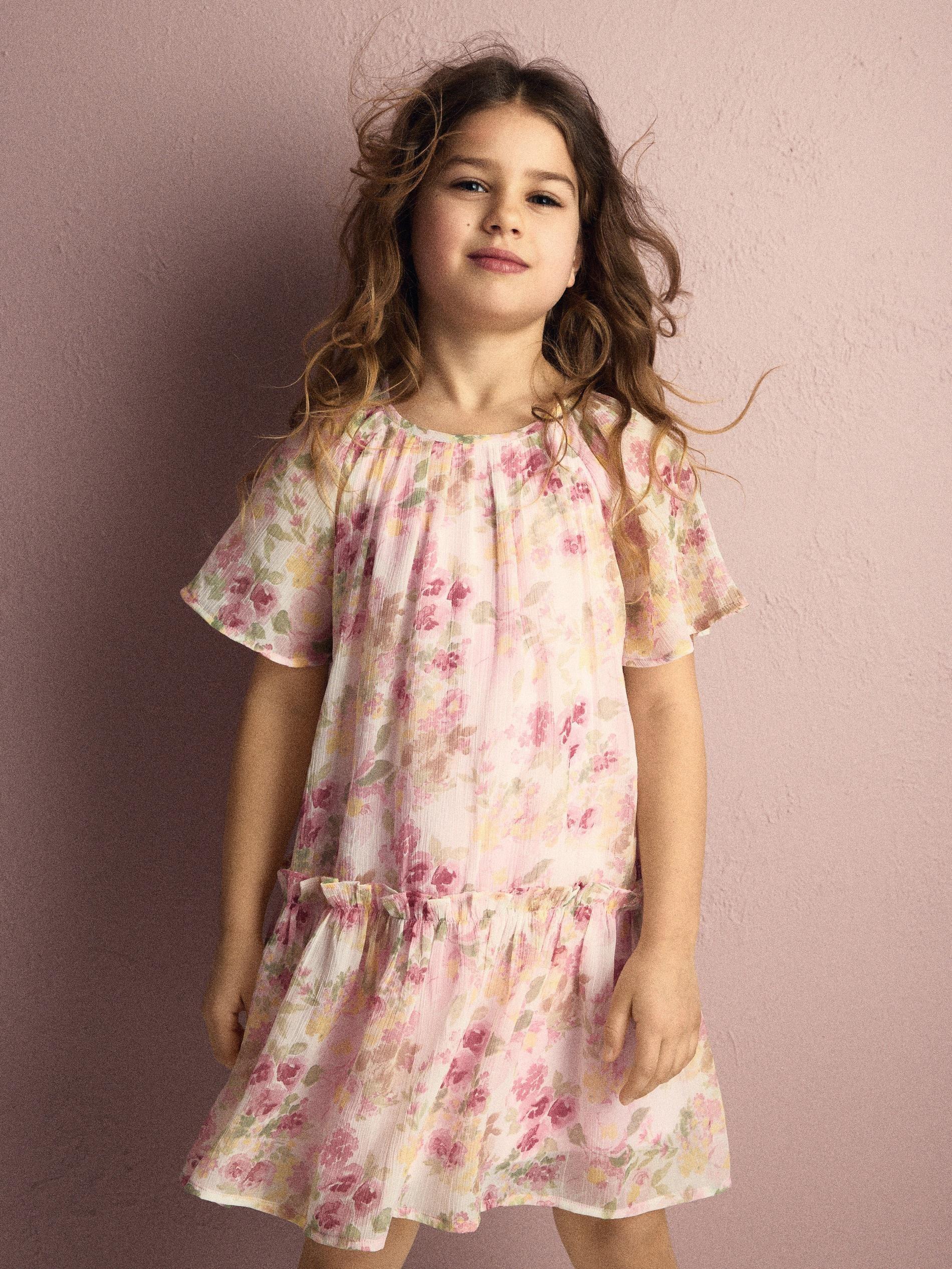 Pink Floral Dress, 7401_03P, large image number 4