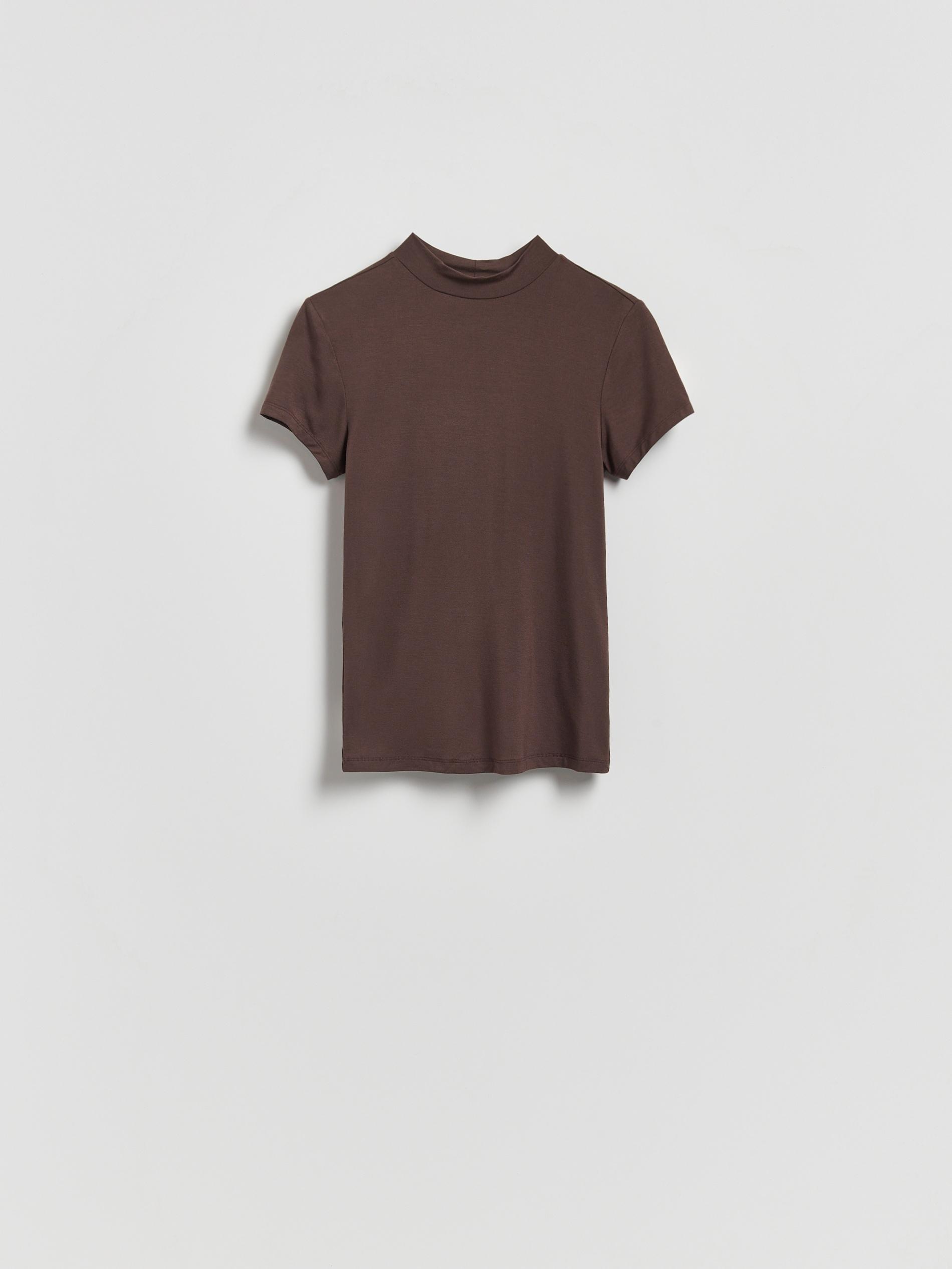 Brown T-Shirt With Bamboo Fibers, Brown, large image number 4