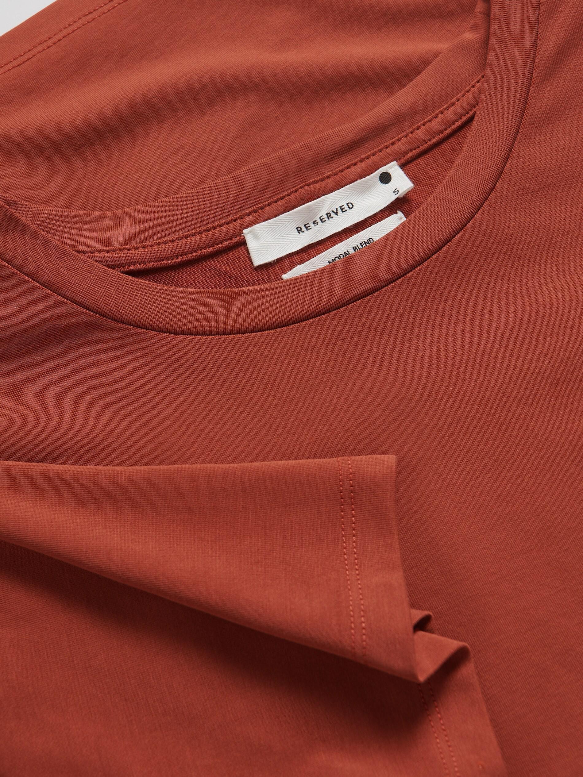 Brown Modal Blend T-Shirt, , large image number 1