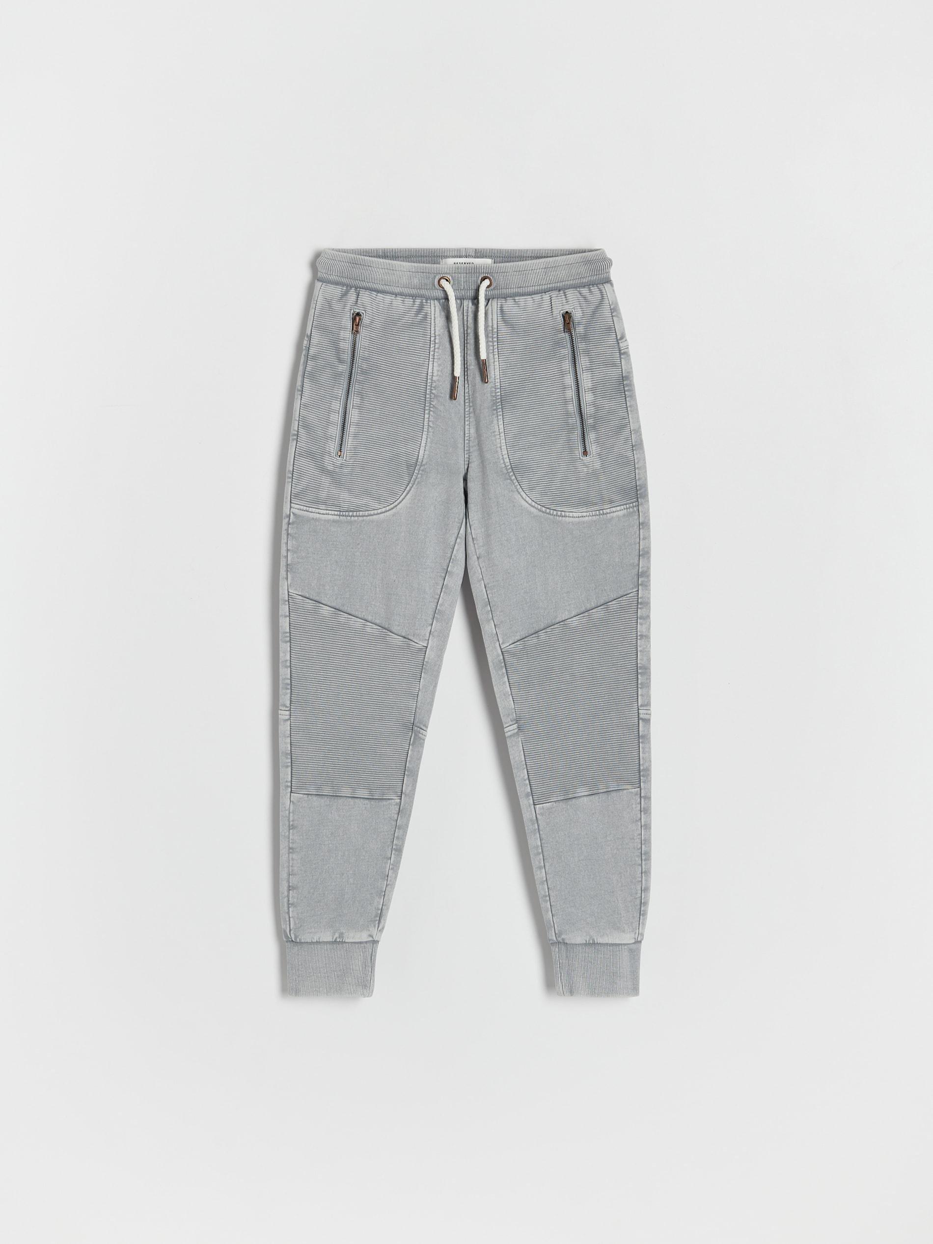 Grey Sweat Biker Joggers, Kids Boys, , large image number 1