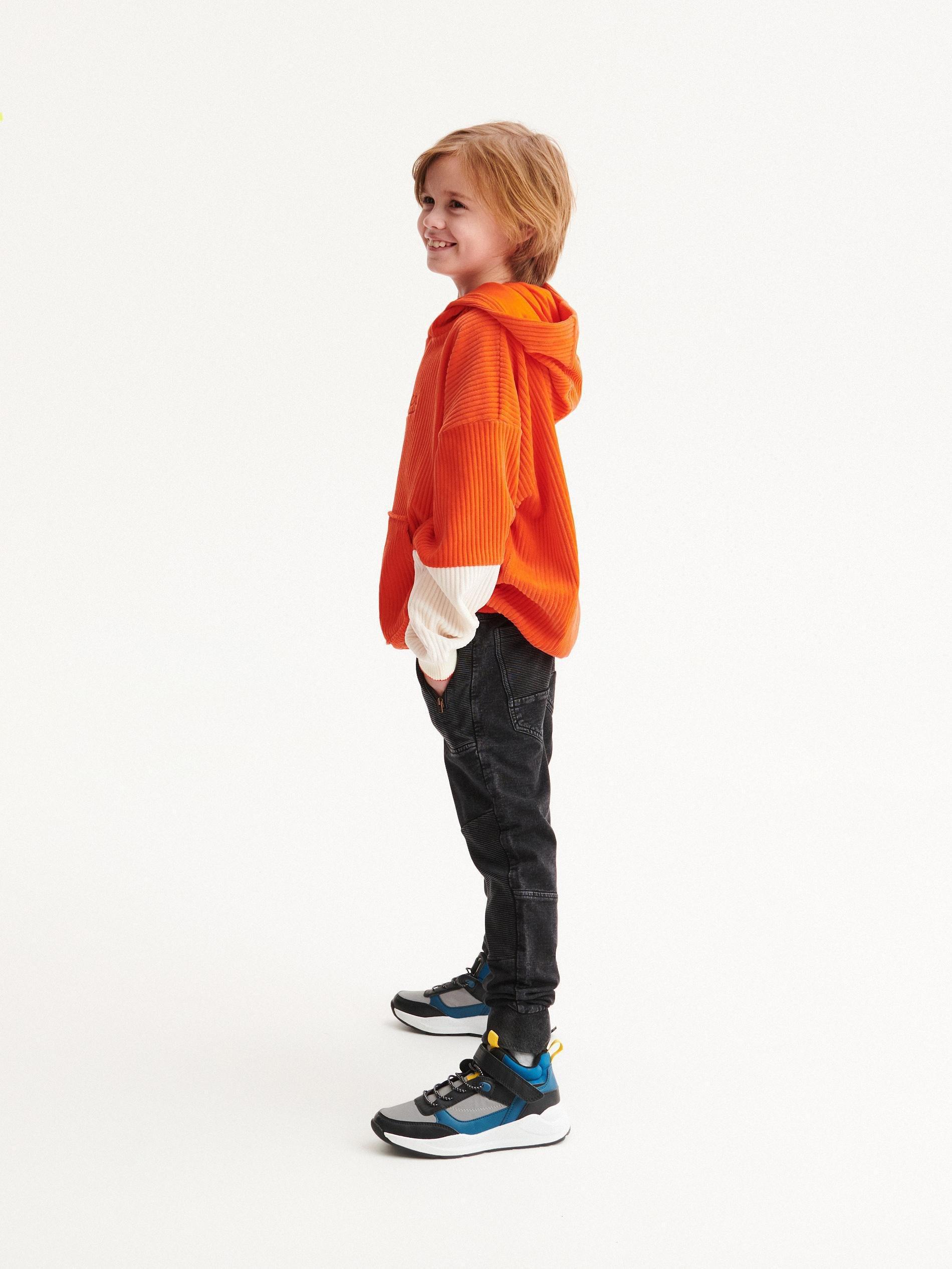 Black Sweat Biker Joggers, Kids Boys, , large image number 2
