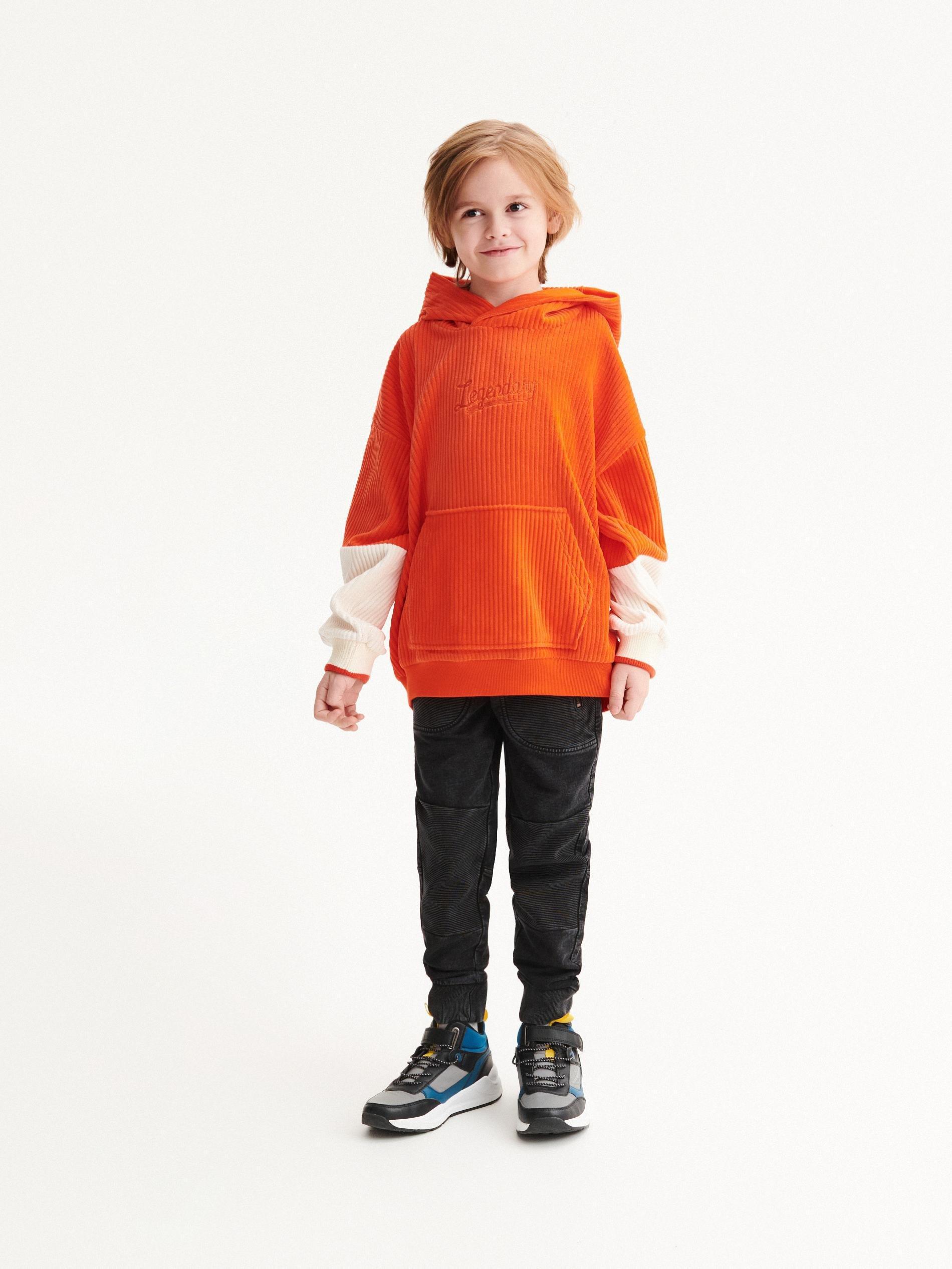 Black Sweat Biker Joggers, Kids Boys, , large image number 3