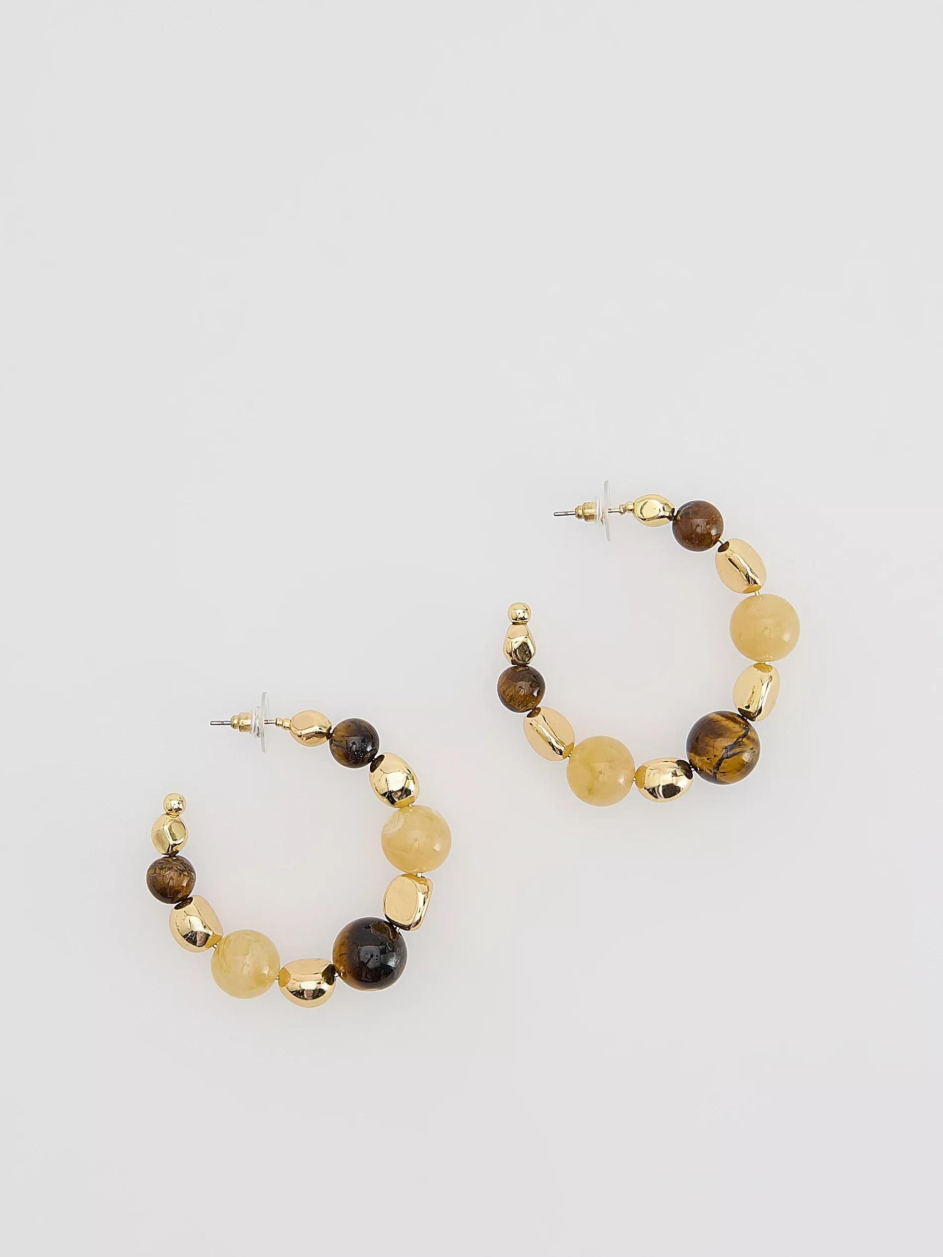 MULTICOLOR Earrings with gemstone details, Multicolor, large image number 0