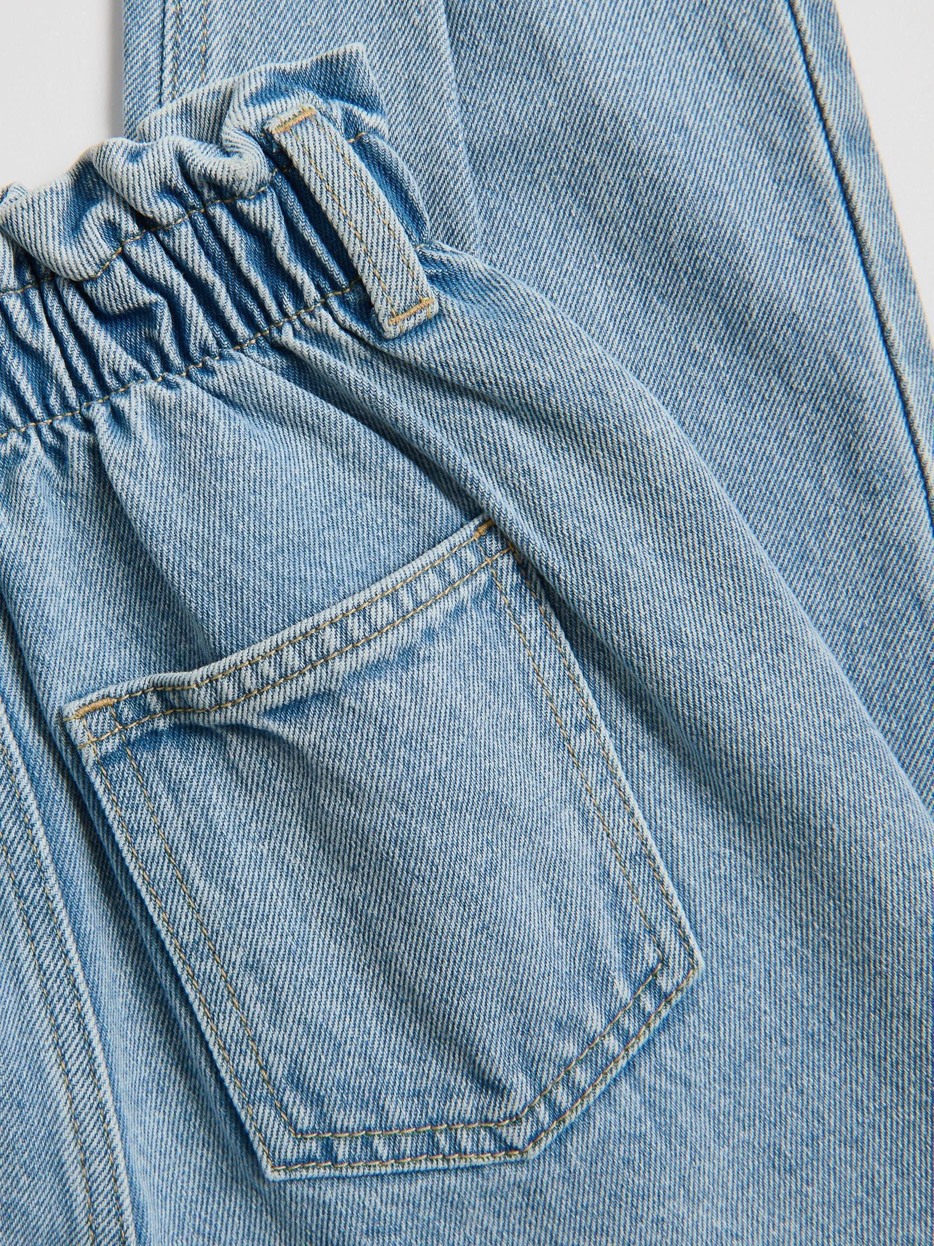 Blue Paperbag Jeans, Blue, large image number 5