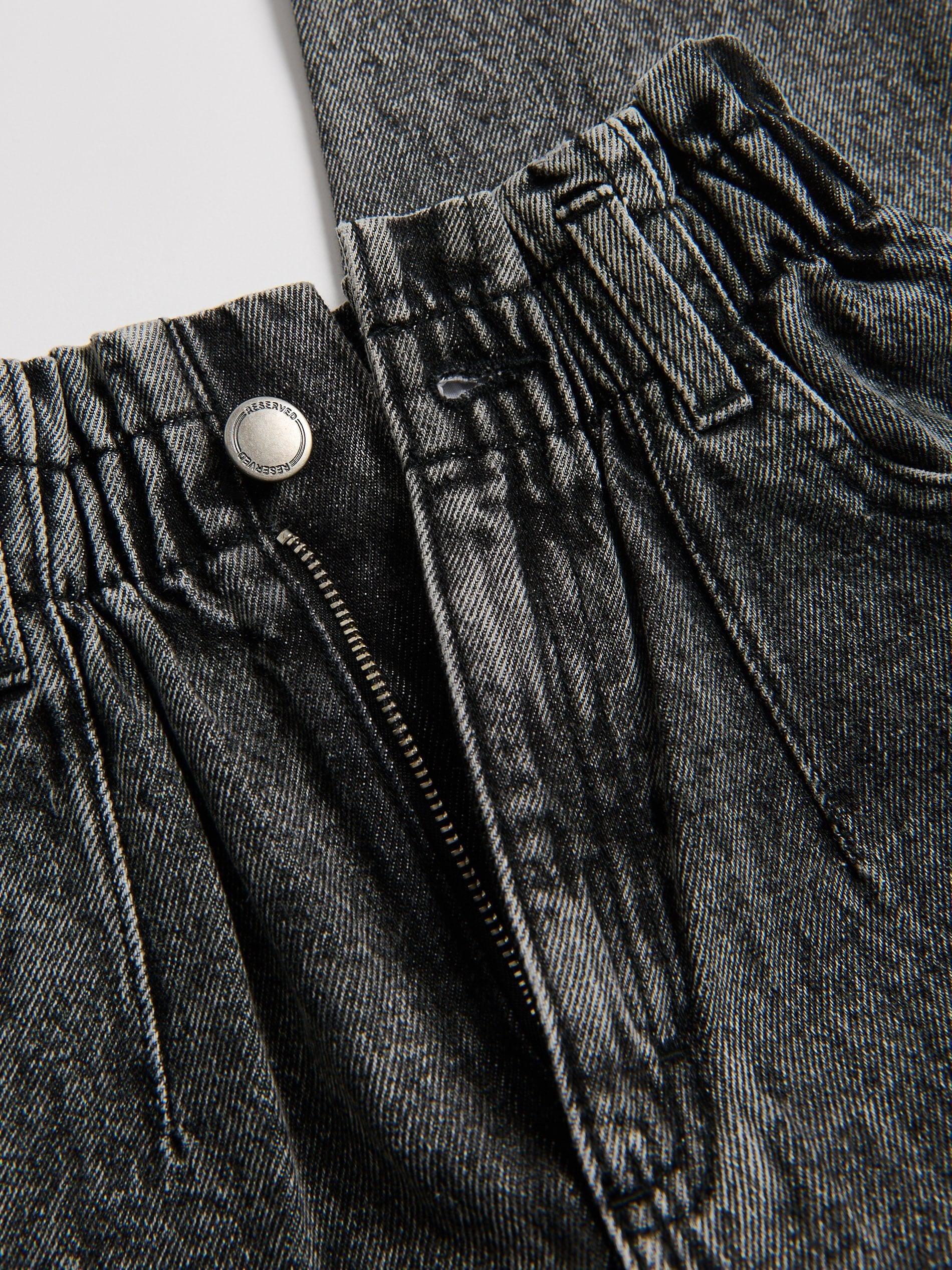 Grey Paperbag Jeans, Grey, medium