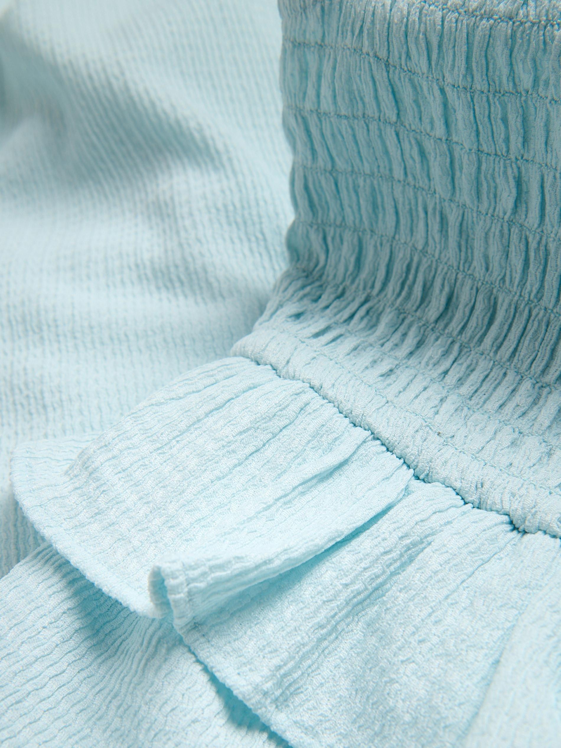 Blue Jumpsuit In Crinkled Fabric, Blue, large image number 3