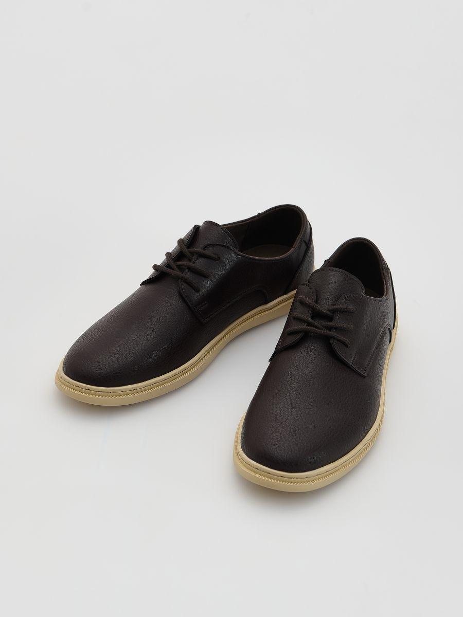 Brown Loafer Shoes, Brown, large image number 1