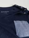 Reserved - Navy Melange T-Shirt With Pocket, Kids Boy