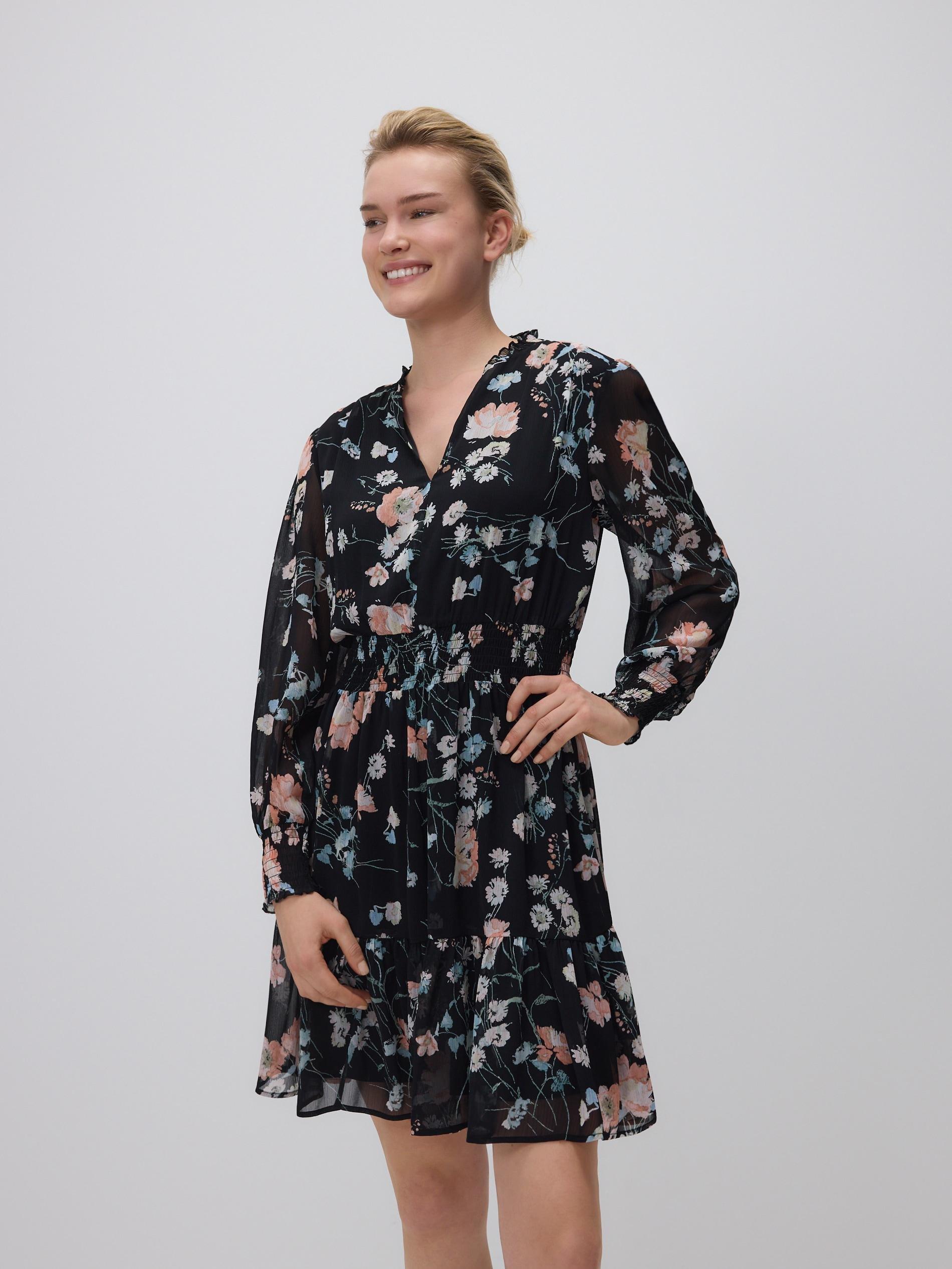 Multicolour Patterned Mini Dress, Multicolor, medium