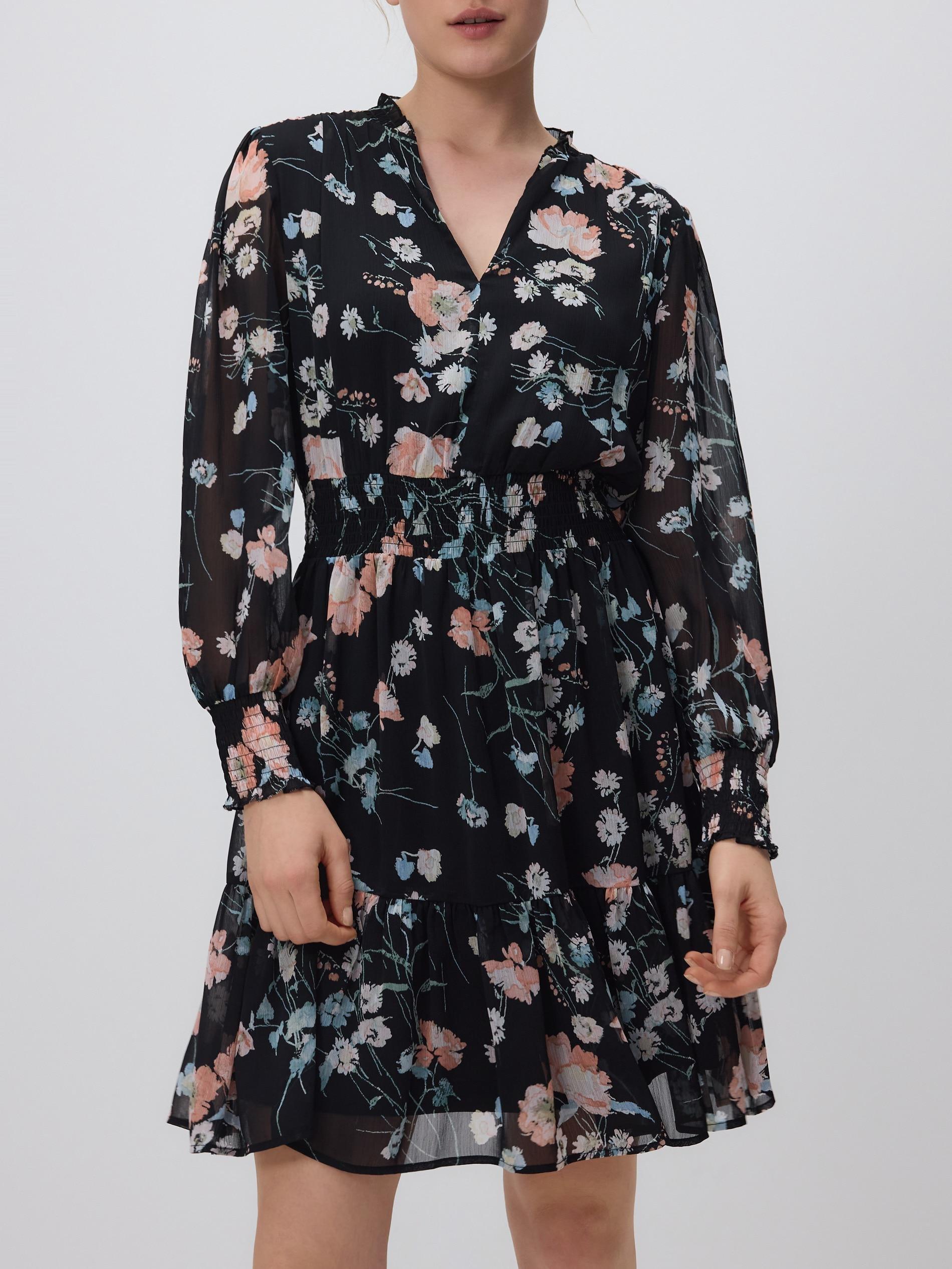 Multicolour Patterned Mini Dress, Multicolor, medium