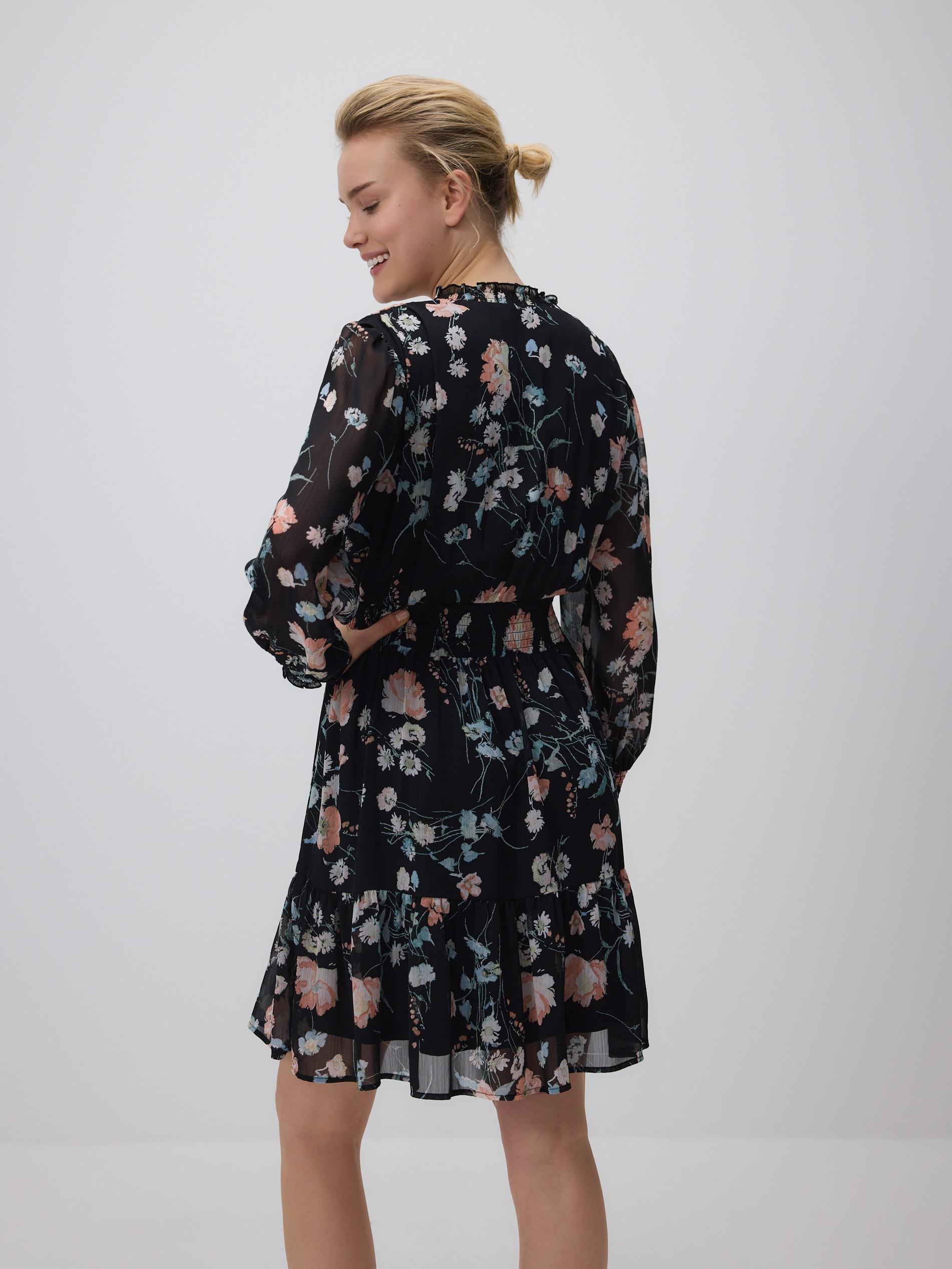 Multicolour Patterned Mini Dress, Multicolor, medium