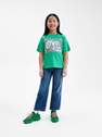 Reserved - Green Applique T-Shirt, Kids Girls
