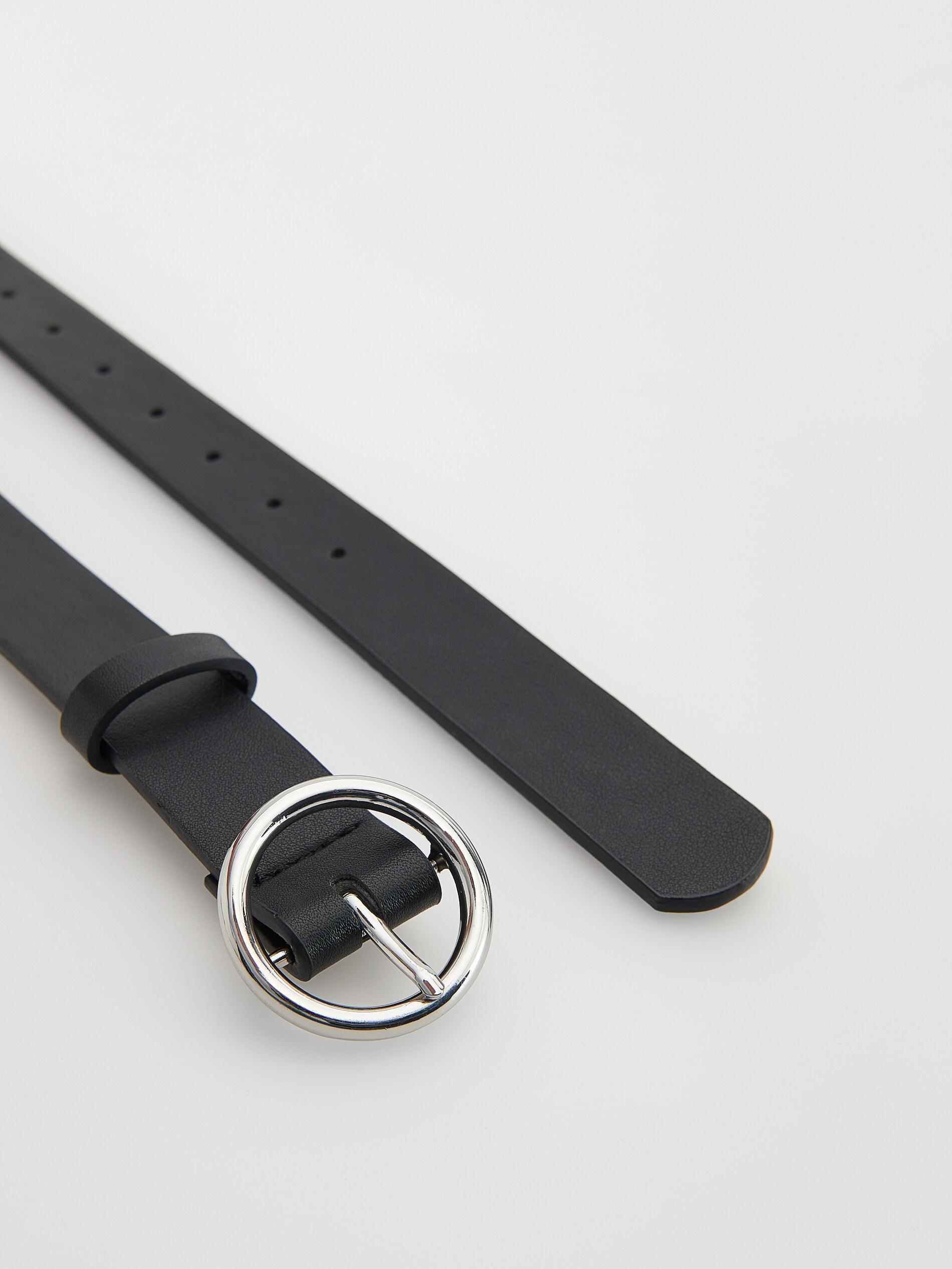 Black Soft Belt With Decorative Buckle, , large image number 1
