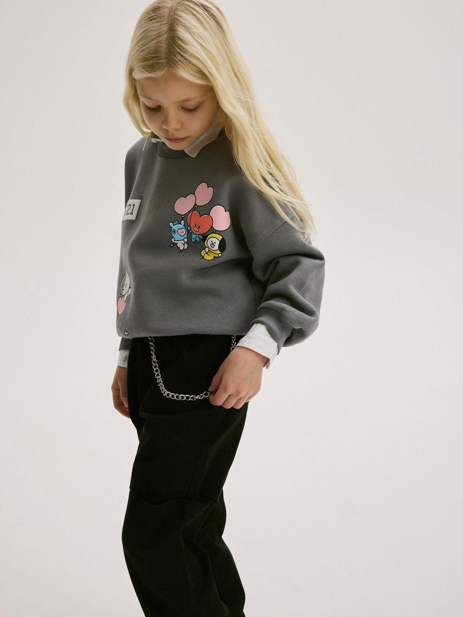 Black Pants With Decorative Chain, , large image number 2