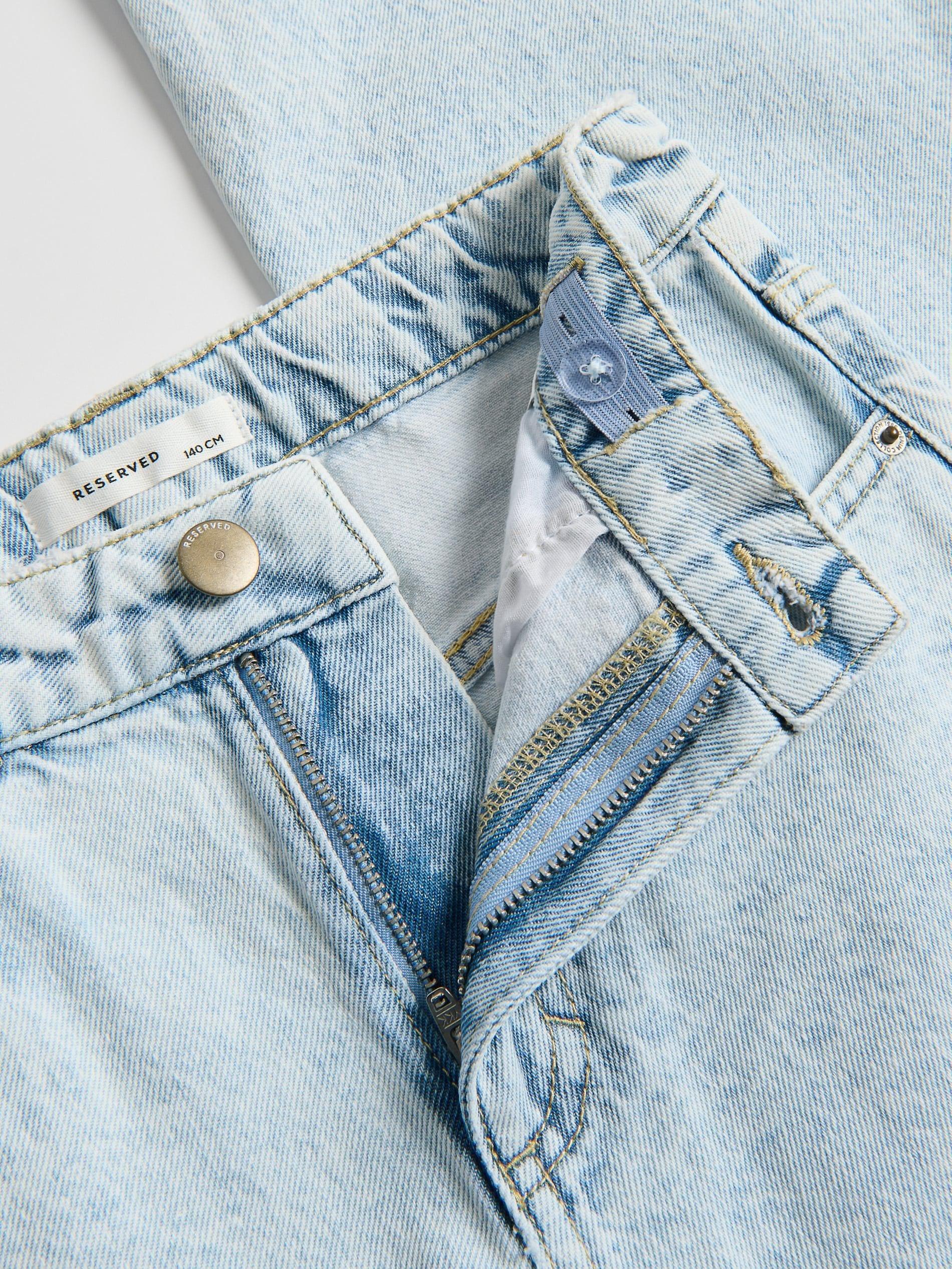 Blue Bootcut Jeans, Blue, medium