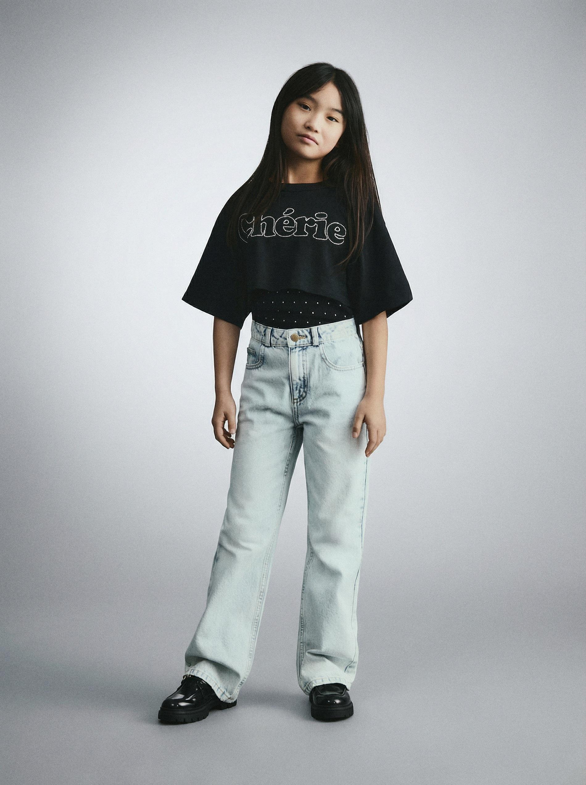 Blue Bootcut Jeans, Blue, large image number 4