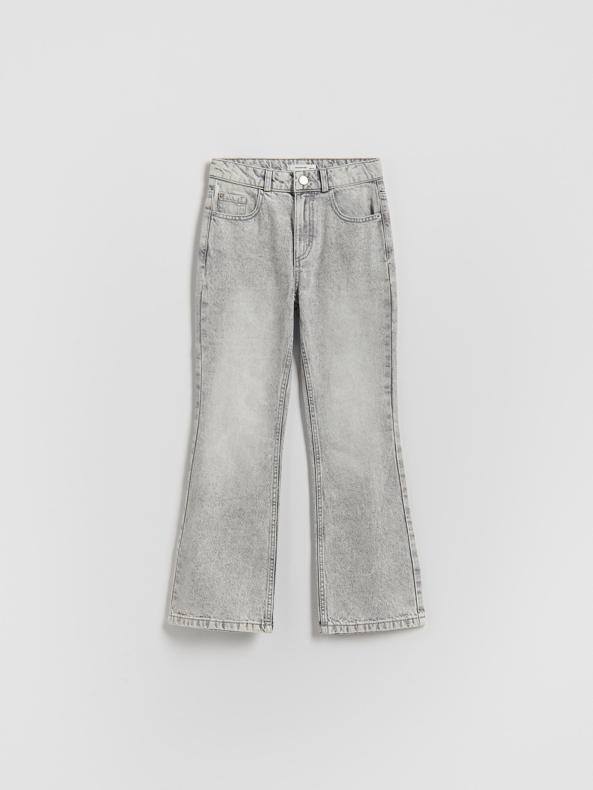 Grey Bootcut Jeans, Light grey, large image number 0