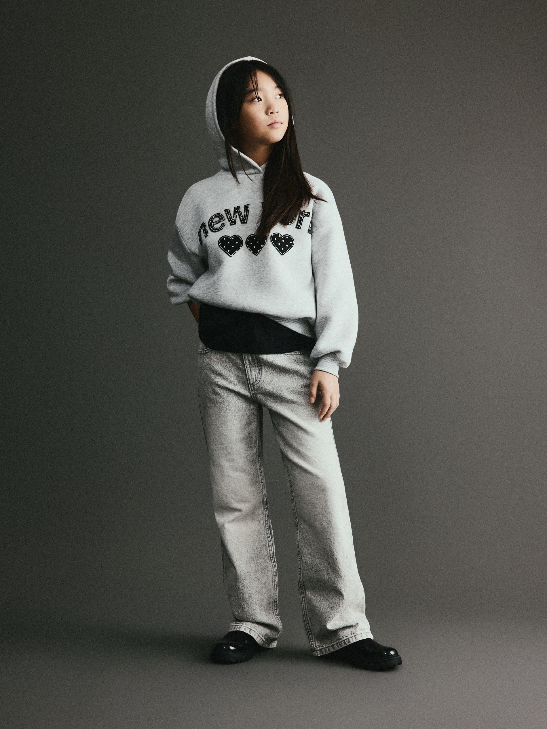 Grey Bootcut Jeans, Light grey, large image number 1