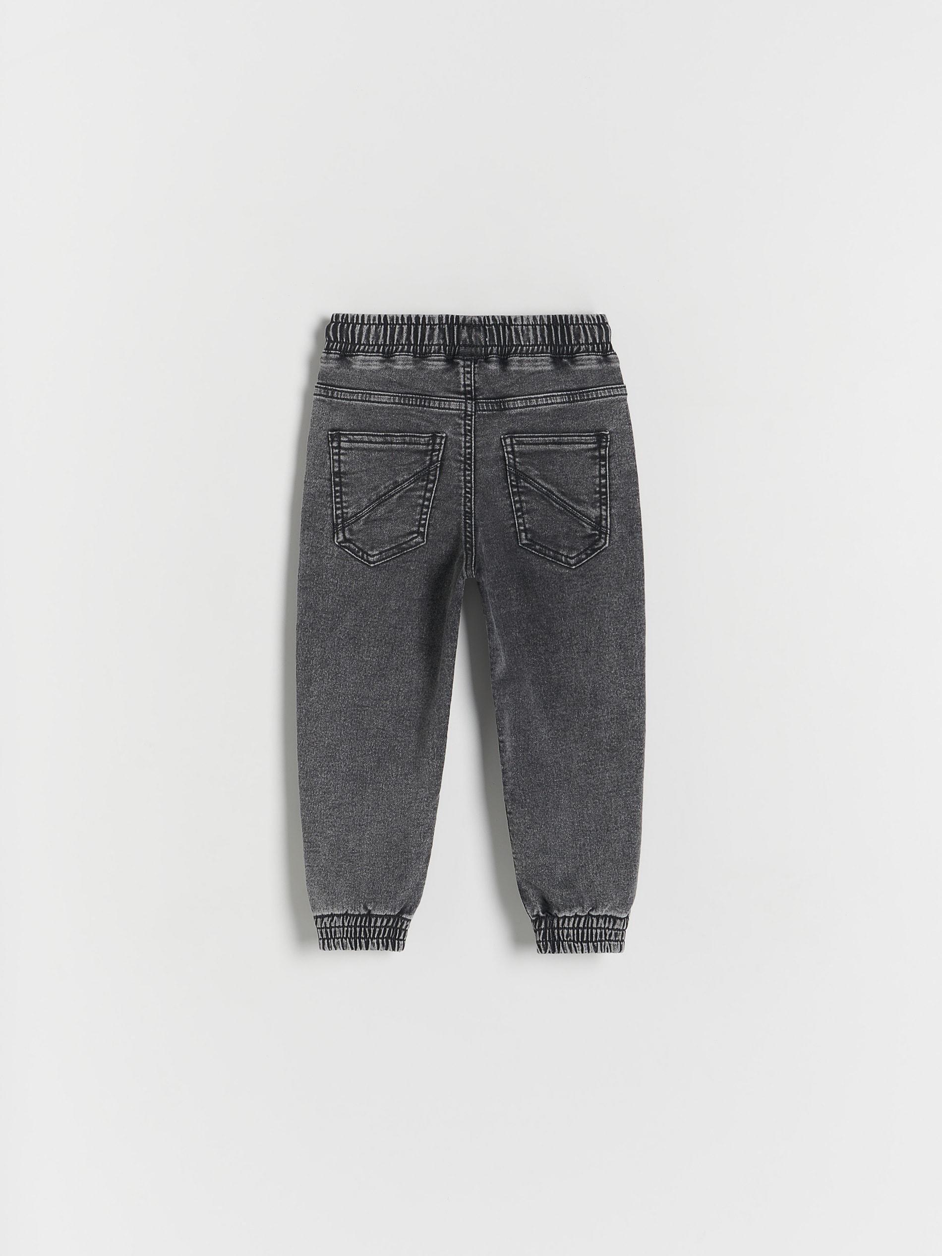 Reserved - Grey Elastic Jogger Jeans, Kids Boys