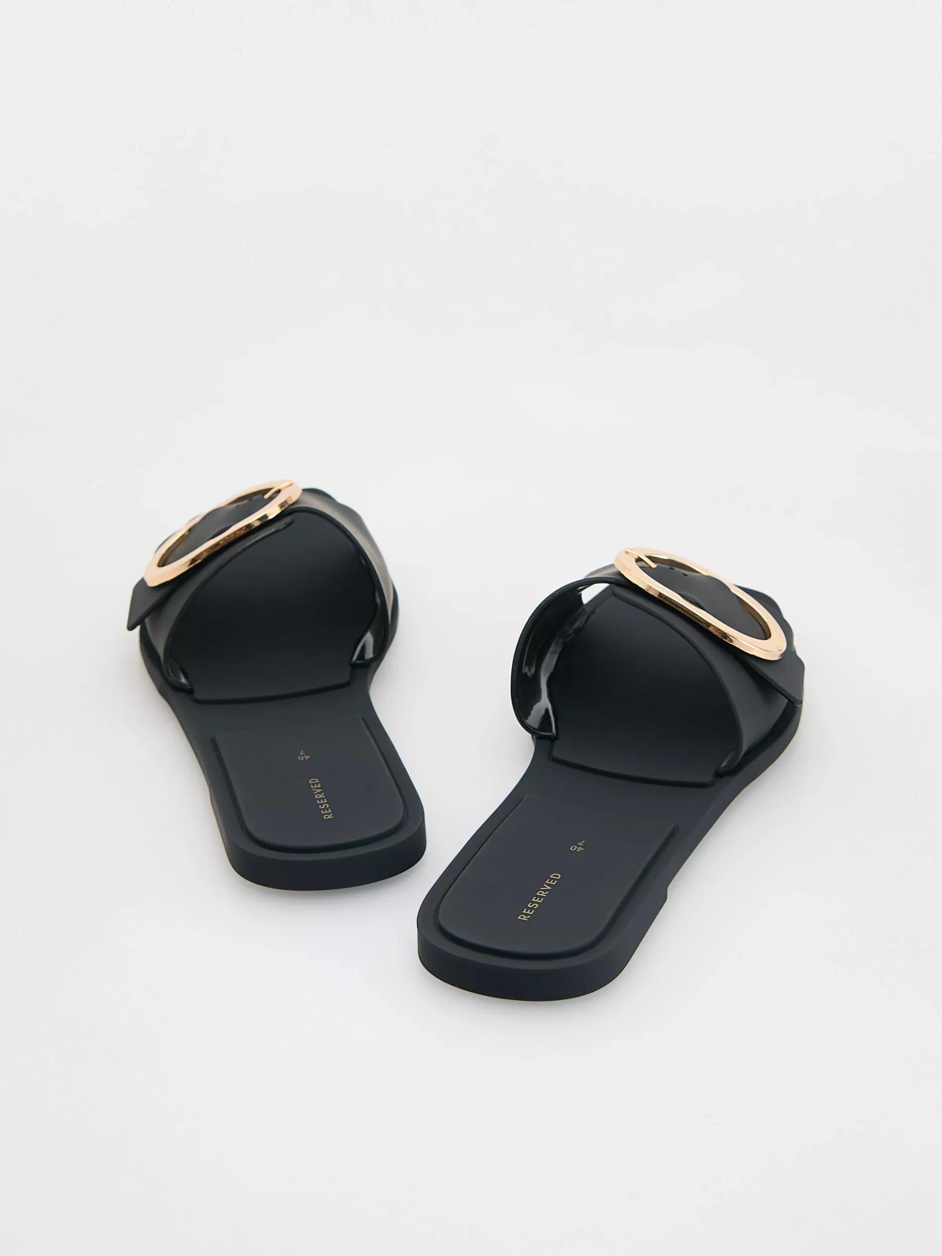 Black Flip-Flops, , large image number 2