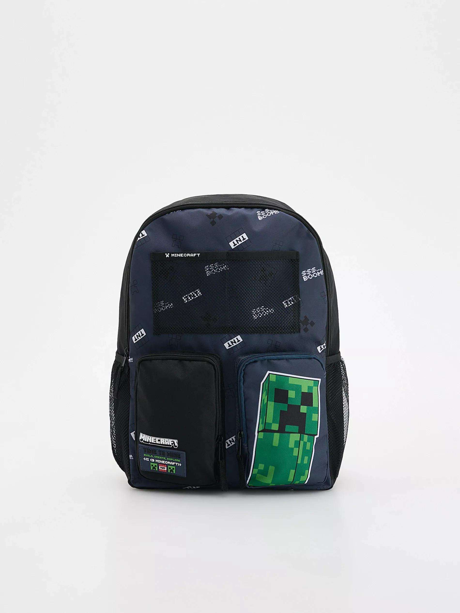 NAVY Minecraft backpack, Navy, large image number 0
