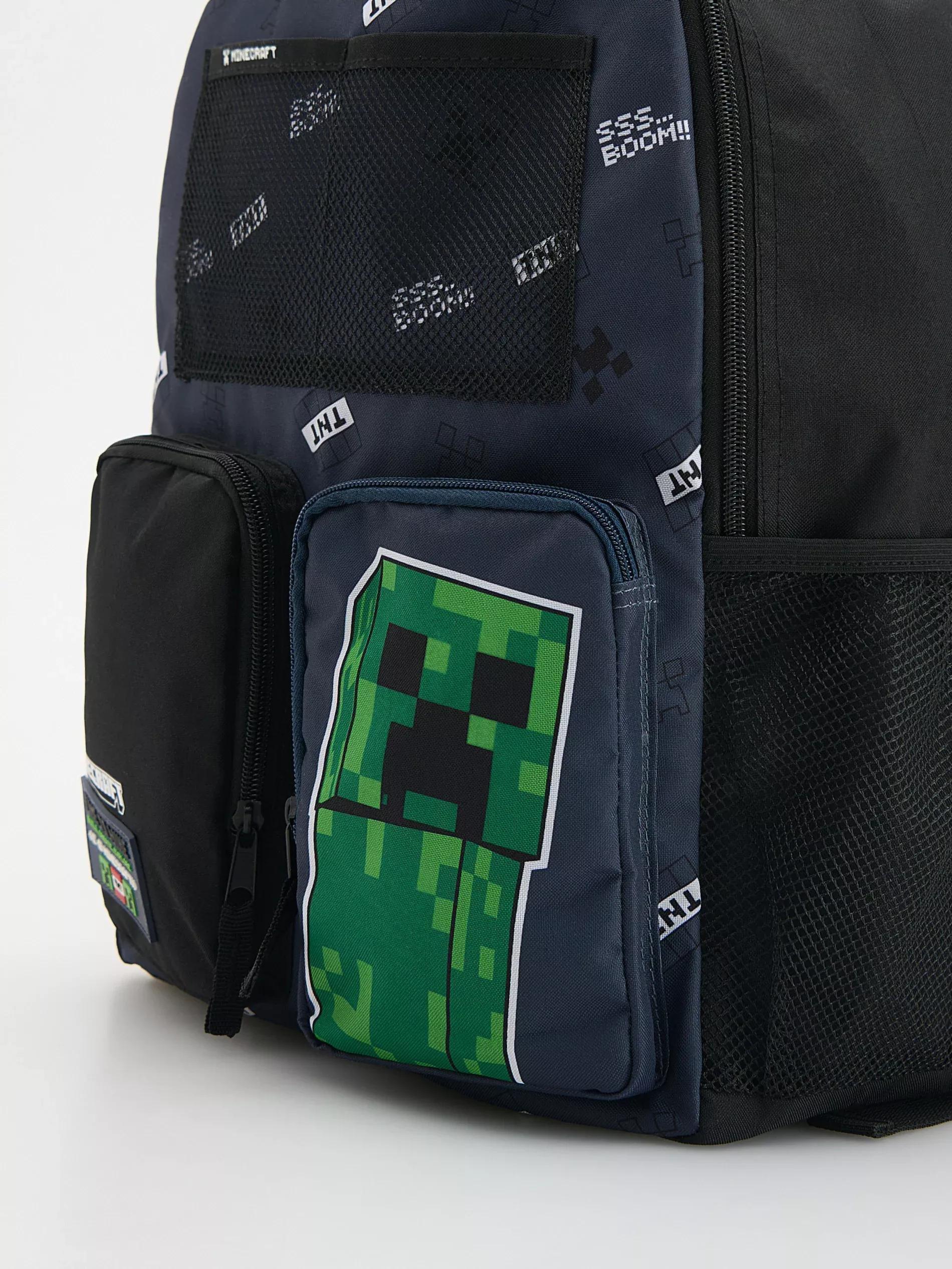 NAVY Minecraft backpack, Navy, large image number 2
