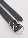Reserved - Black Imitation Leather Belt, Women