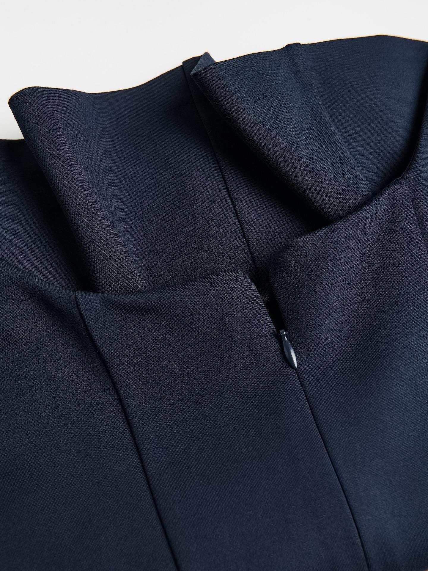Blue Corset-Style Top With Viscose, Navy, large image number 1