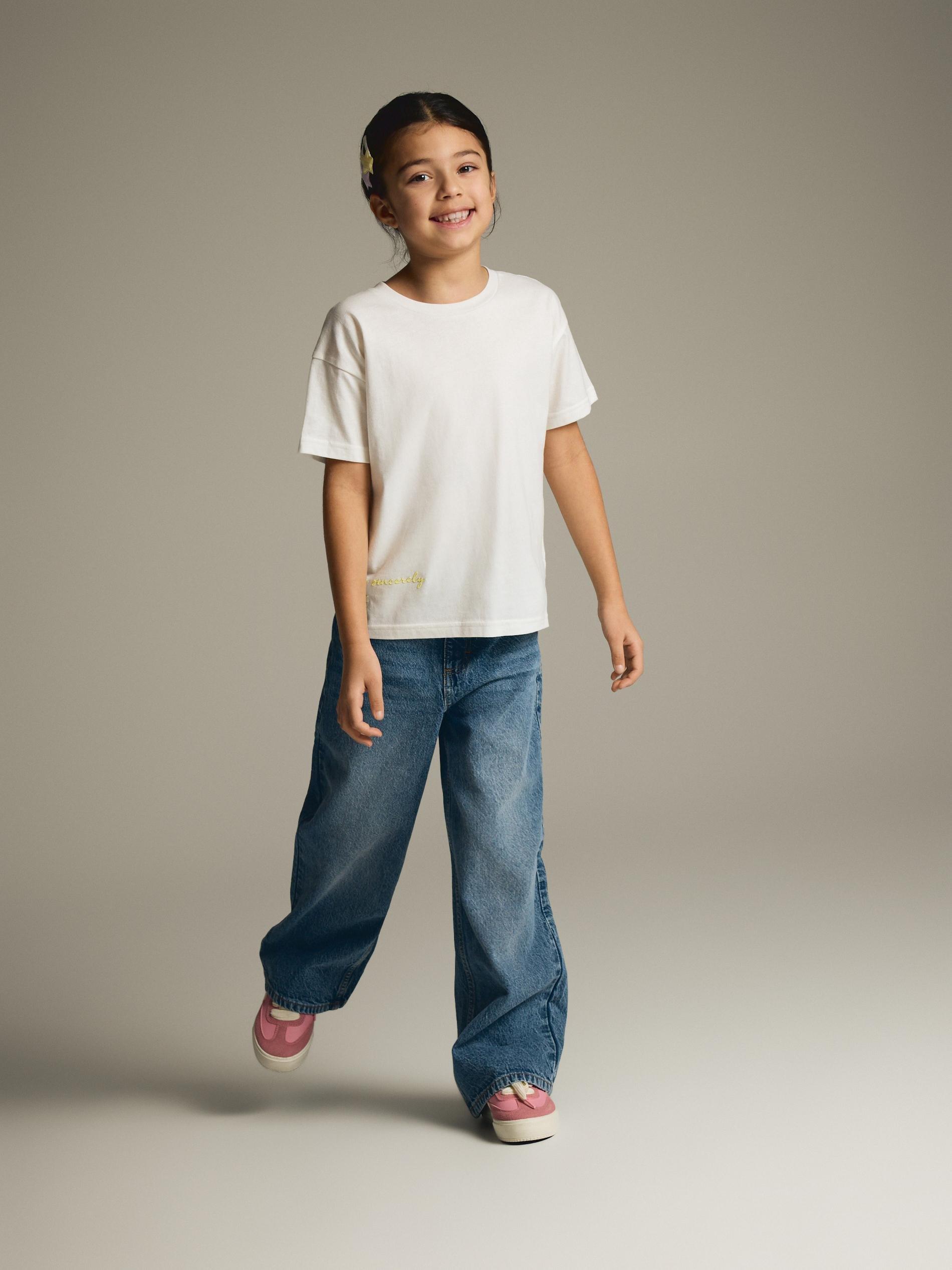 Blue Jeans Wide Leg Jeans, Blue, large image number 3