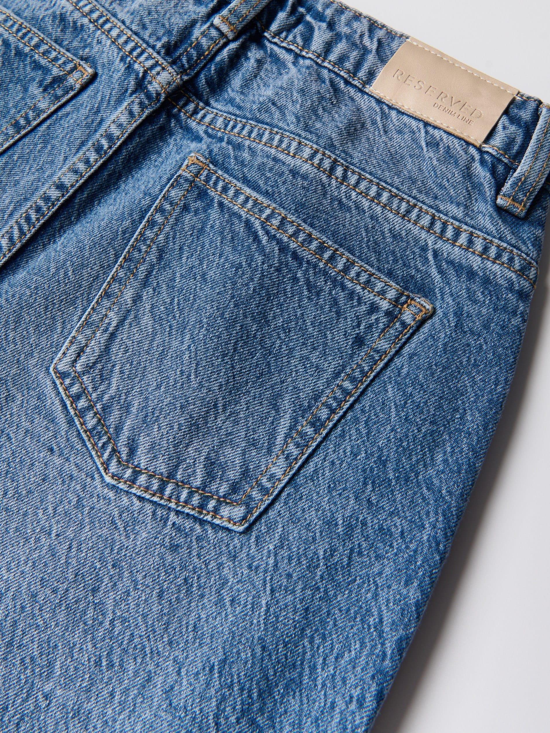 Blue Jeans Wide Leg Jeans, Blue, large image number 5