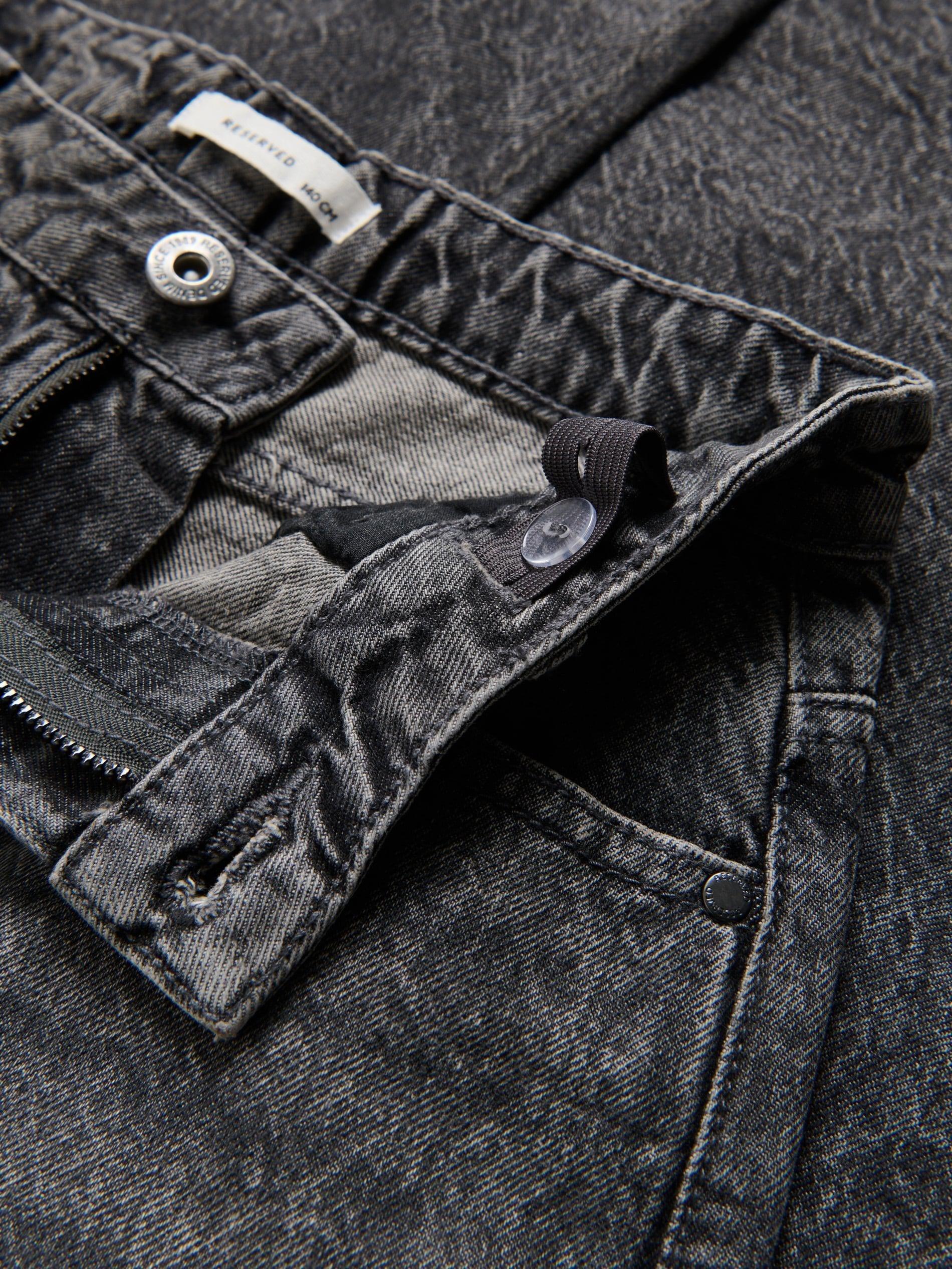 Grey Wide Leg Jeans, Grey, large image number 1