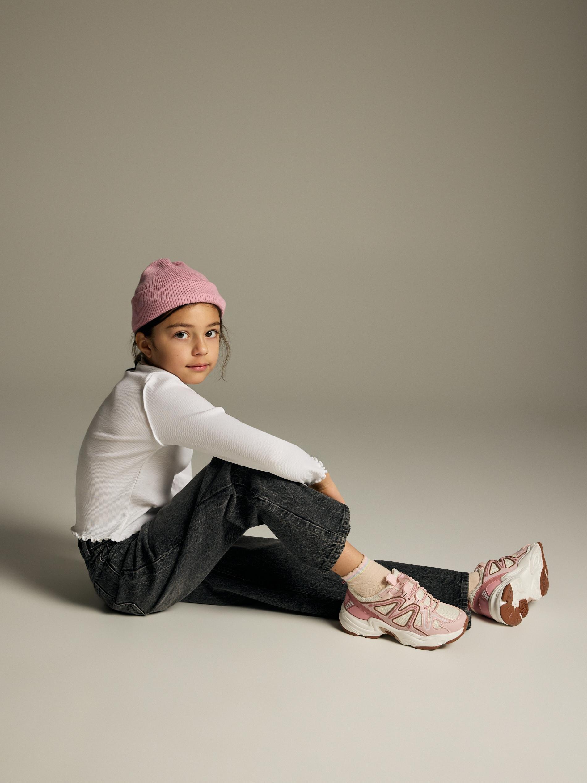 Grey Wide Leg Jeans, Grey, large image number 3