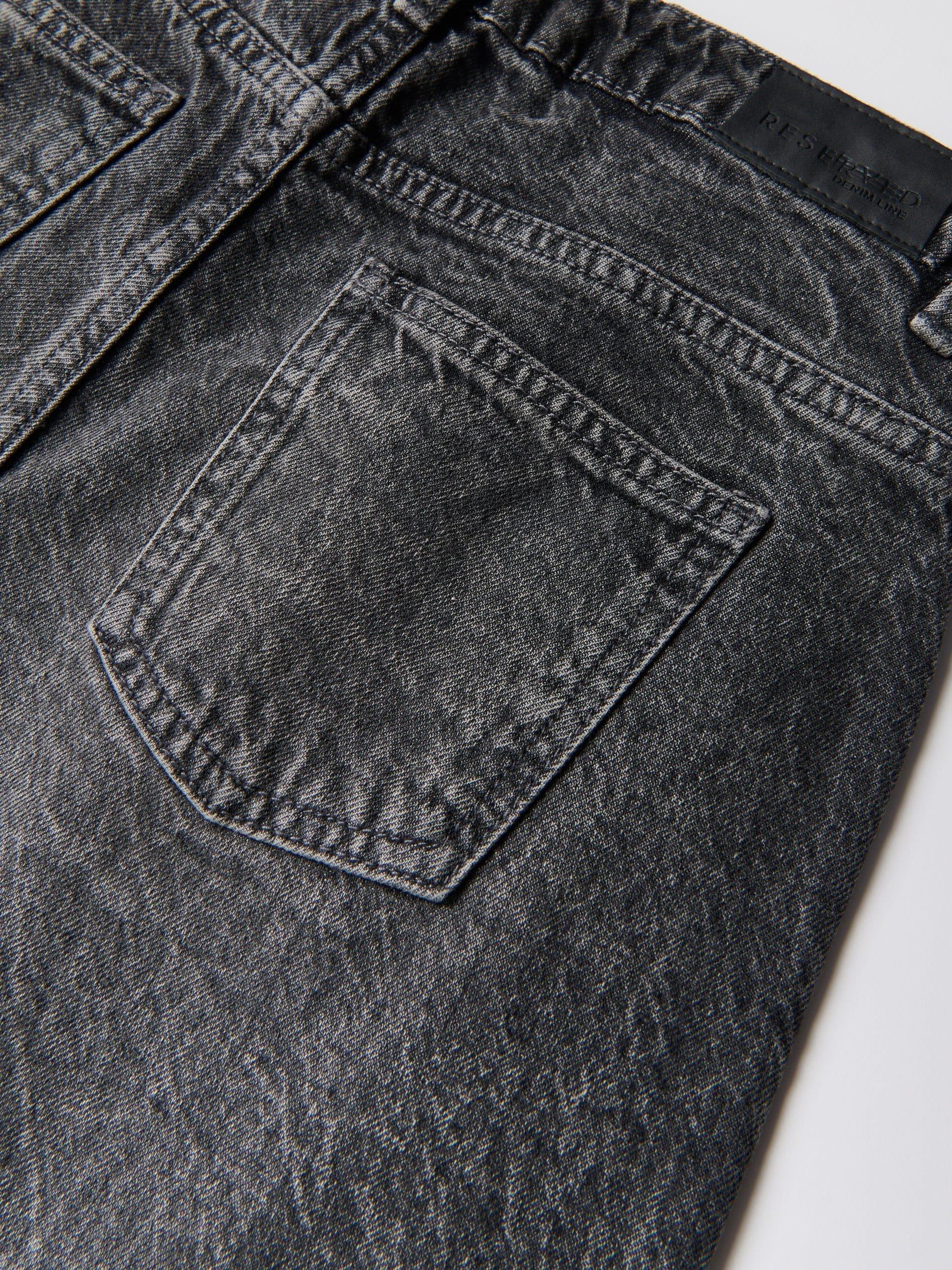 Grey Wide Leg Jeans, Grey, large image number 5