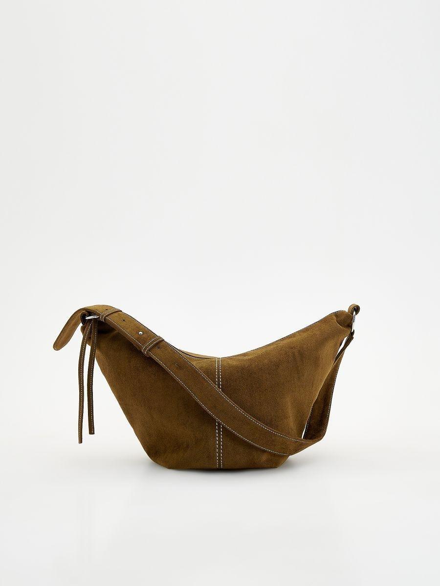 Brown Handbag, Khaki, large image number 0