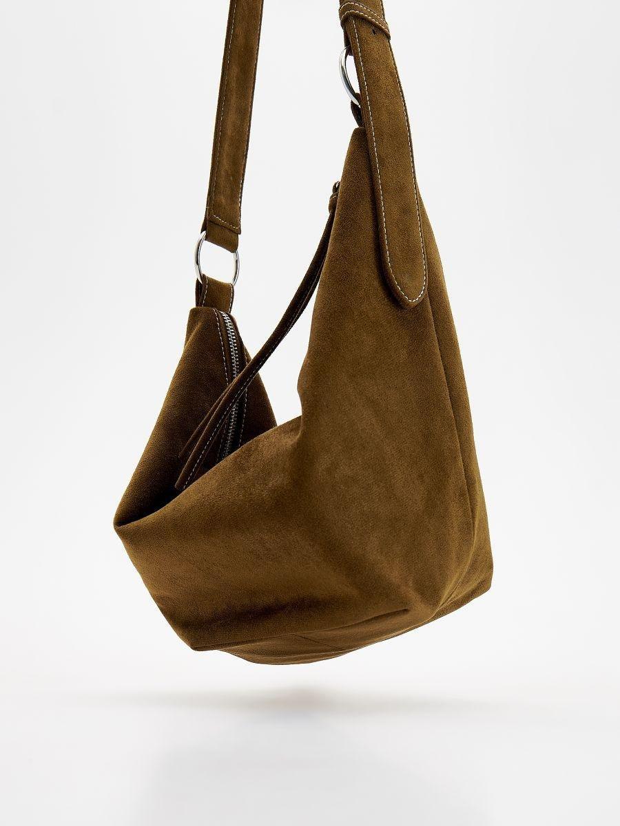Brown Handbag, Khaki, large image number 1