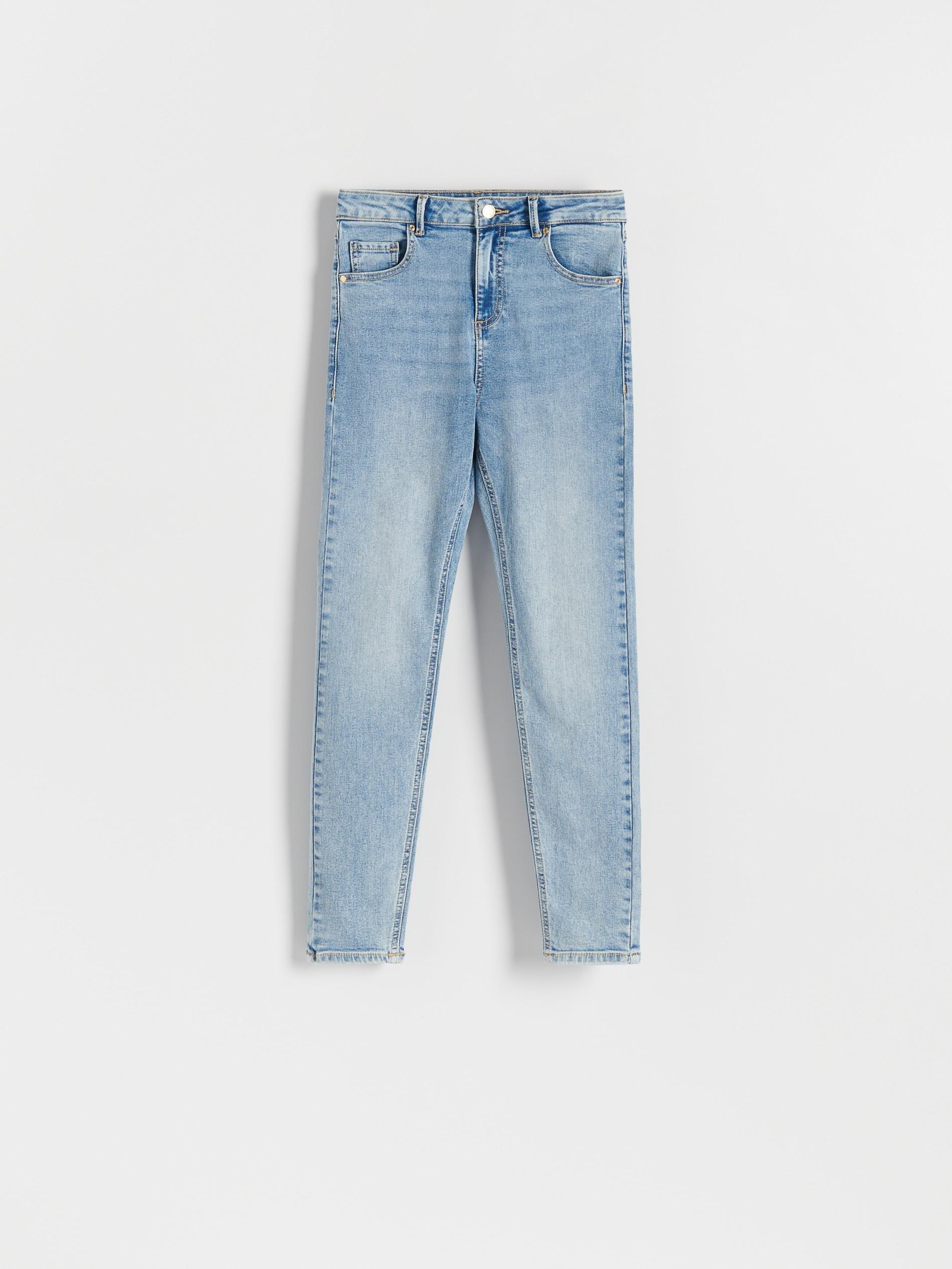 Blue Mid Rise Slim Jeans, , large image number 6