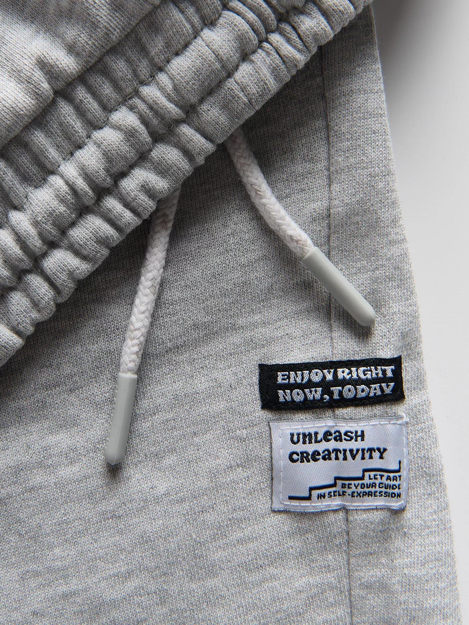 Grey Cotton Shorts, , large image number 1