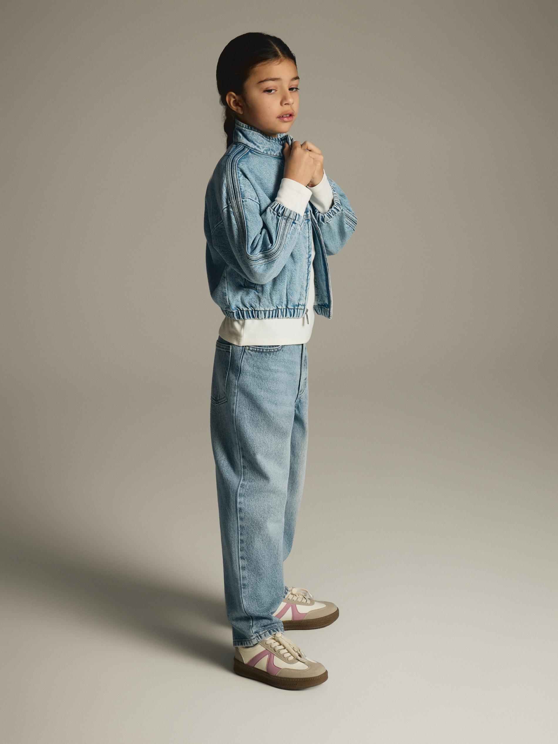 Blue Jeans Baggy Jeans, Kids Girls, Blue, large image number 4