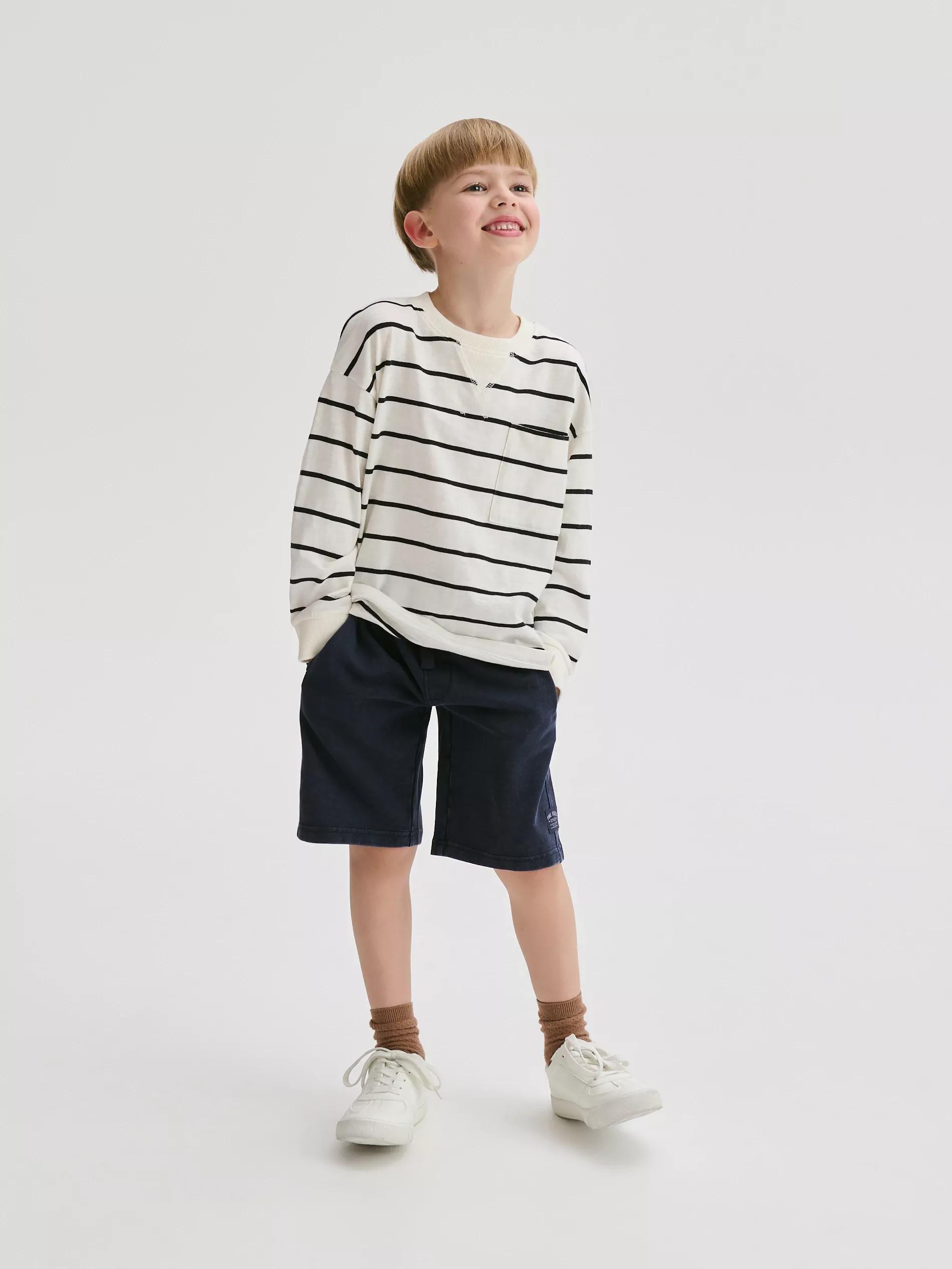 Navy Shorts, Kids Boy, Navy, medium