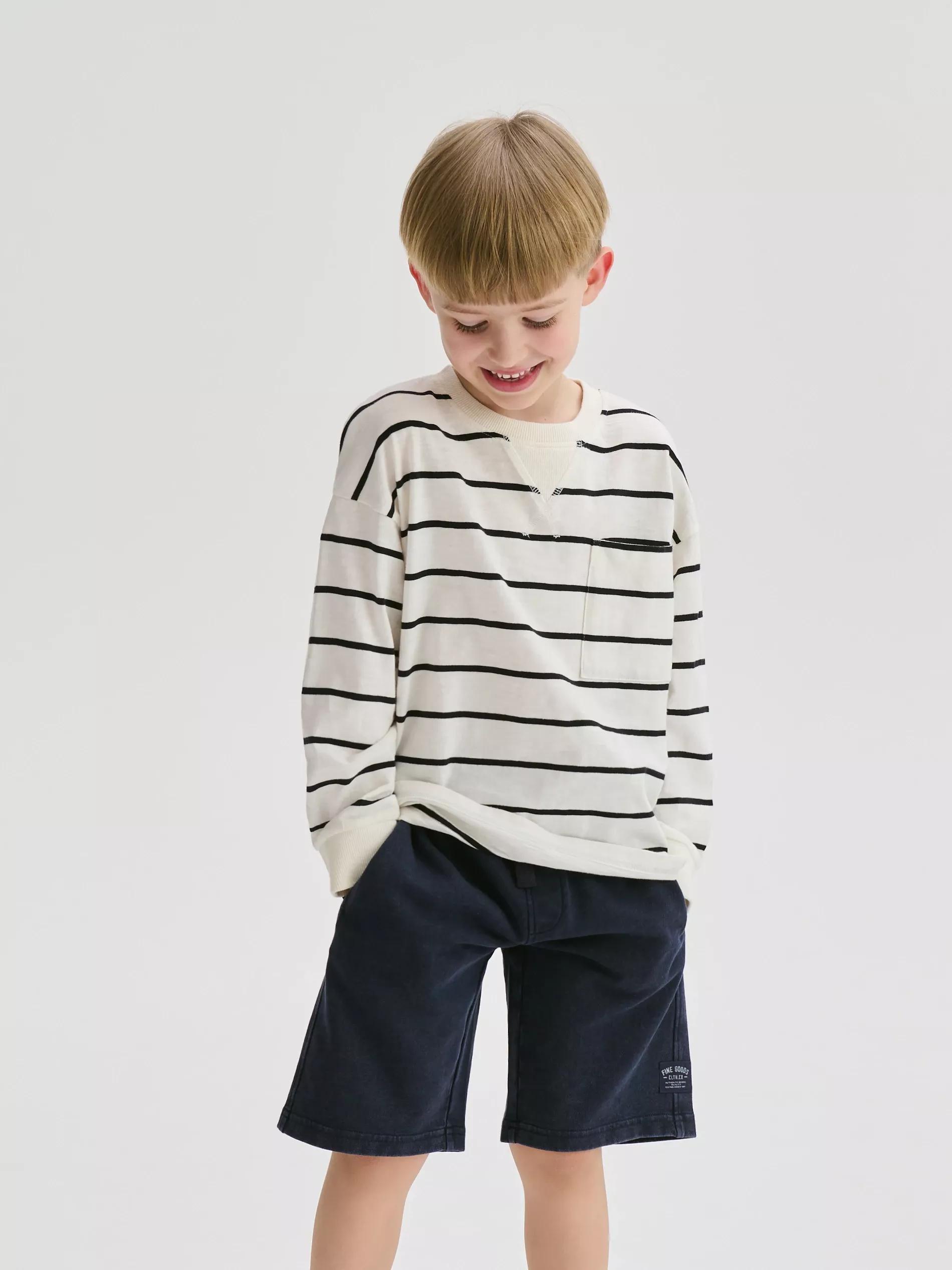Navy Shorts, Kids Boy, , large image number 3